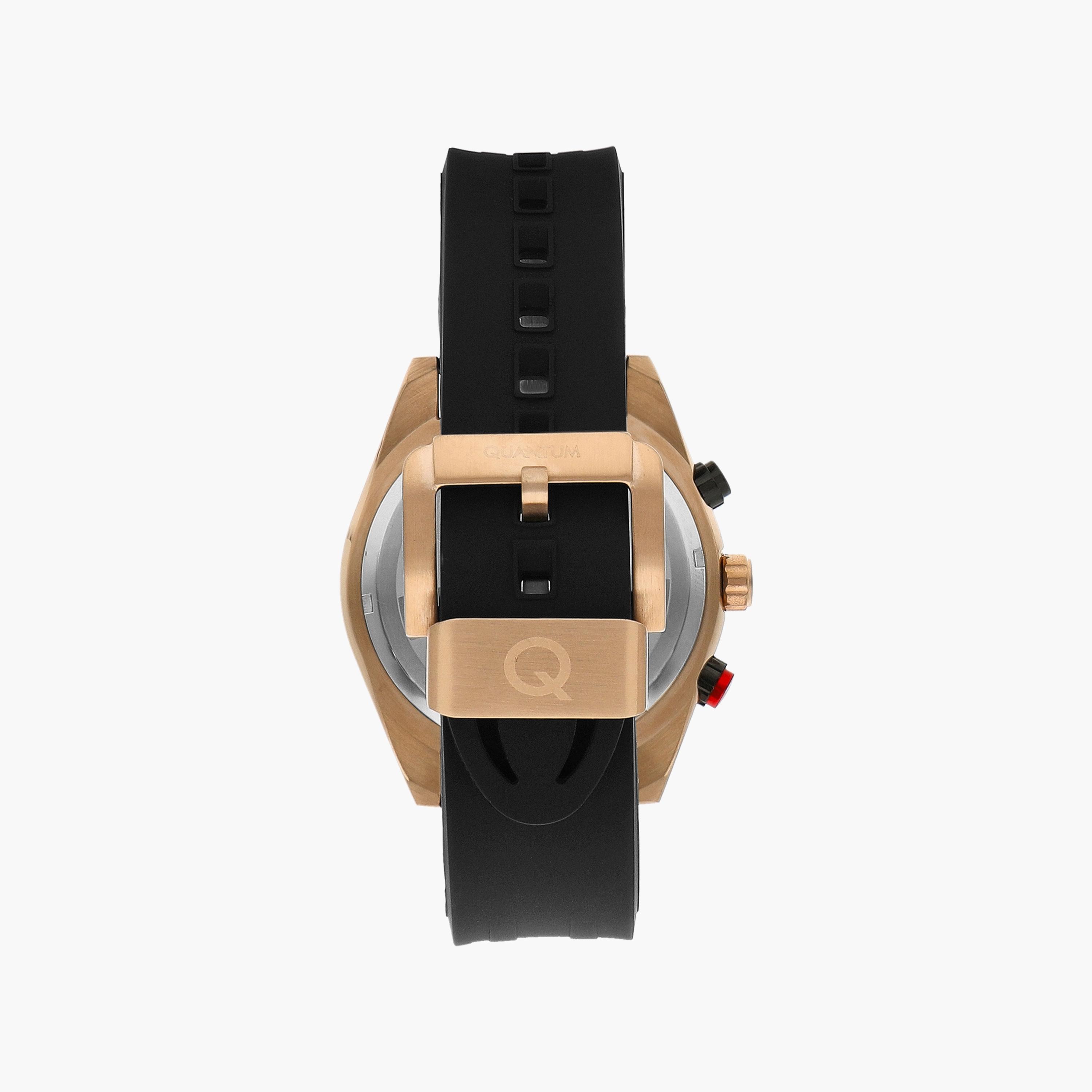 Quantum Men's Black Chronograph Silicone Strap Watch | PWG988.851-men-watchesandjewellery-watches-image-3