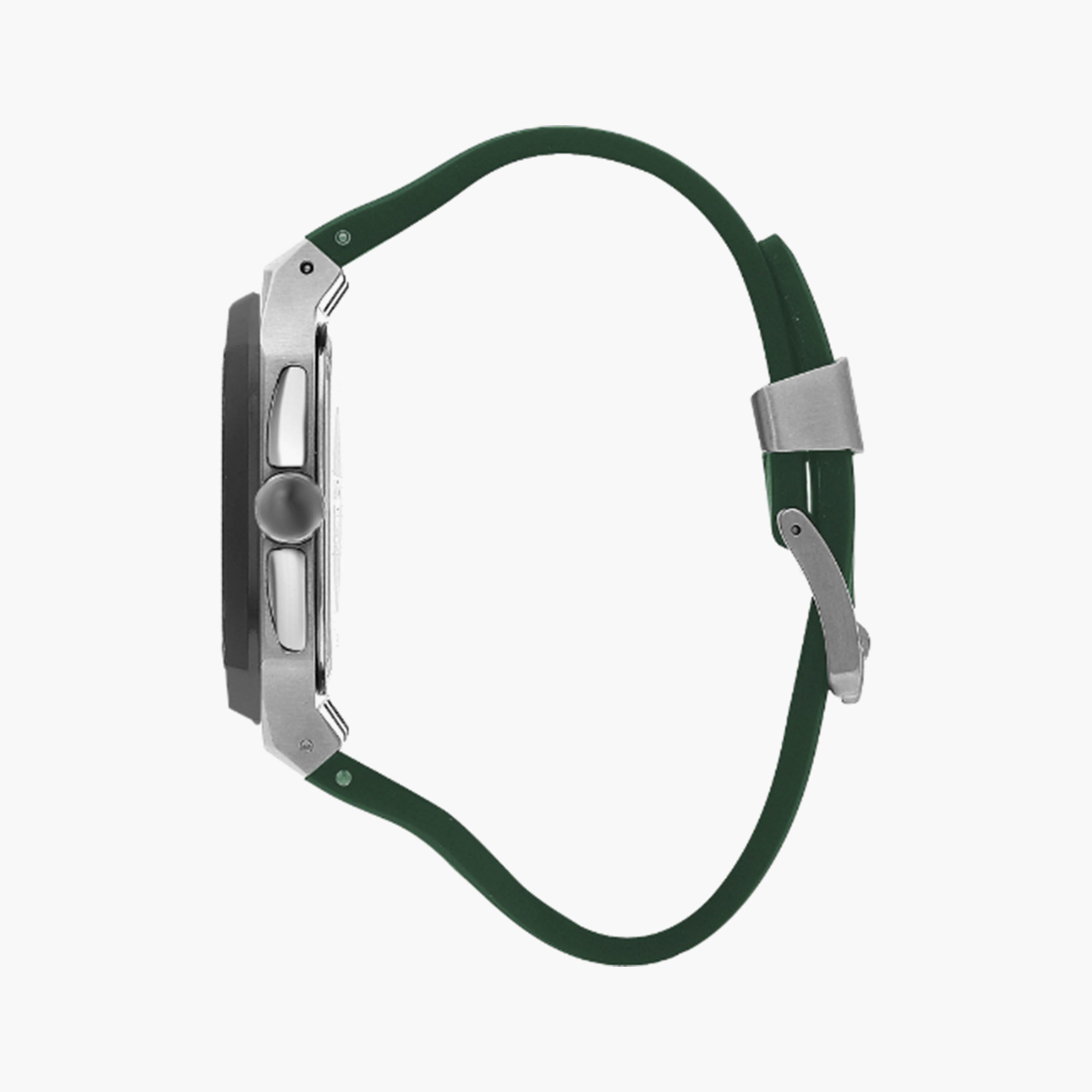ساعة كرونوغراف بسوار سيليكون اخضر من كوانتوم للرجال | HNG1033.375-men-watchesandjewellery-watches-image-2