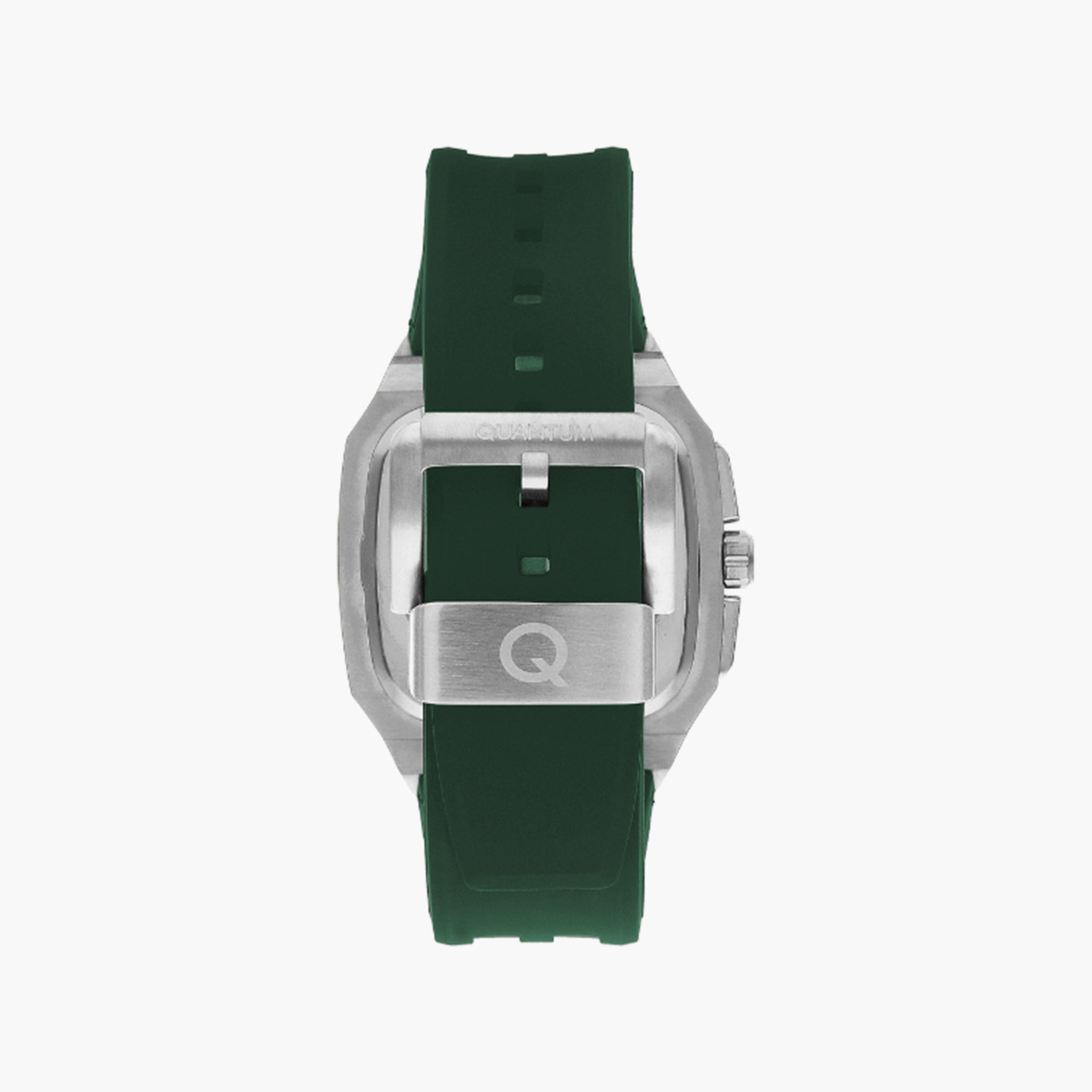 ساعة كرونوغراف بسوار سيليكون اخضر من كوانتوم للرجال | HNG1033.375-men-watchesandjewellery-watches-image-3