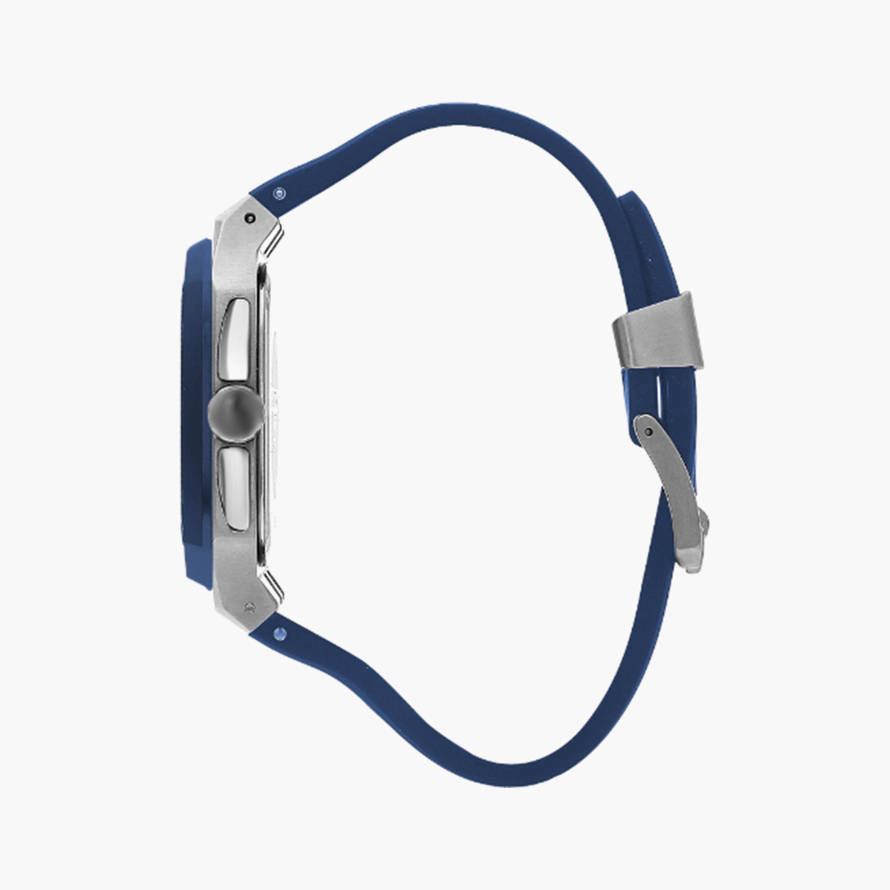 Quantum Men's Blue Chronograph Silicone Strap Watch | HNG1033.399-men-watchesandjewellery-watches-image-2