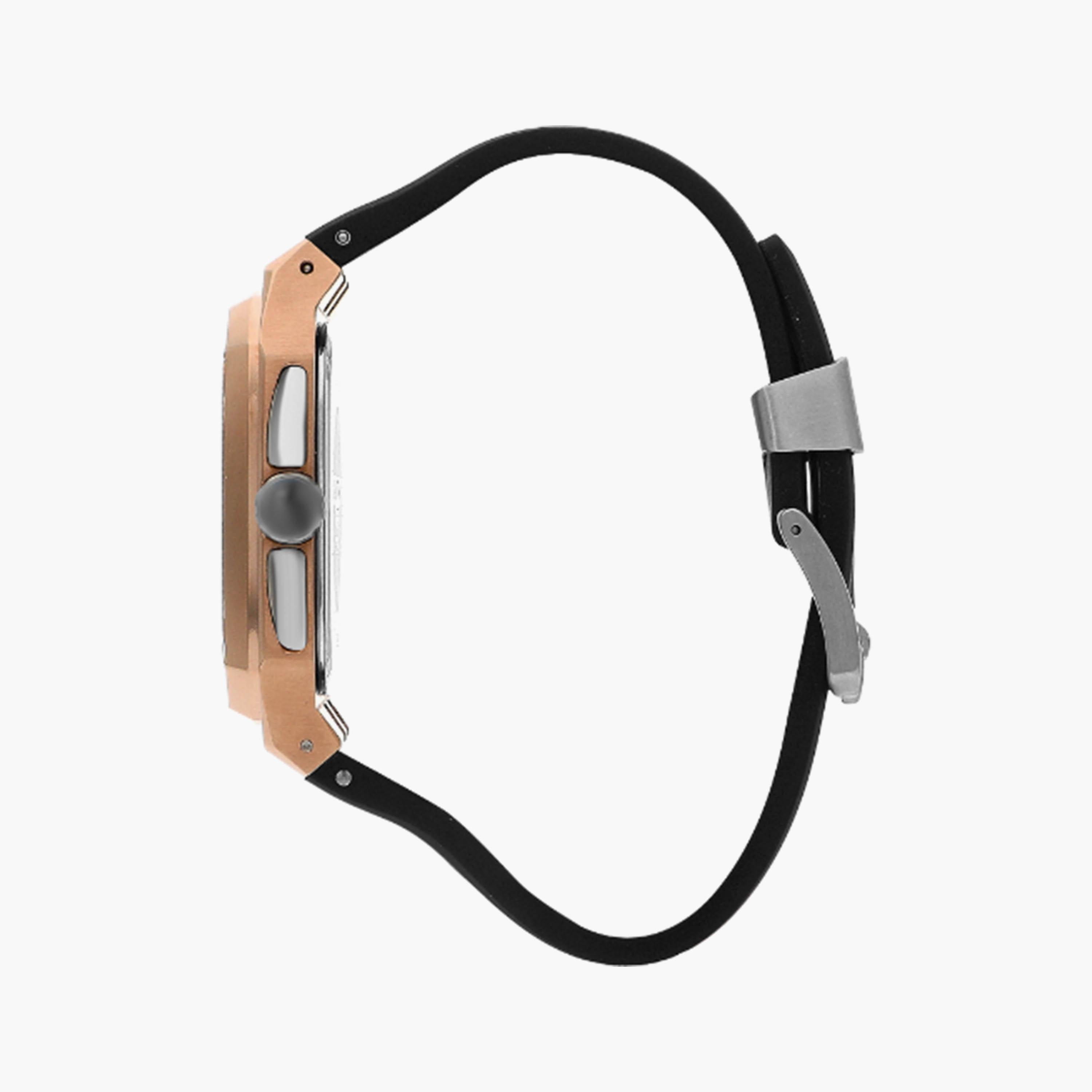 ساعة كرونوغراف بسوار سيليكون اسود من كوانتوم للرجال | HNG1033.451-men-watchesandjewellery-watches-image-2