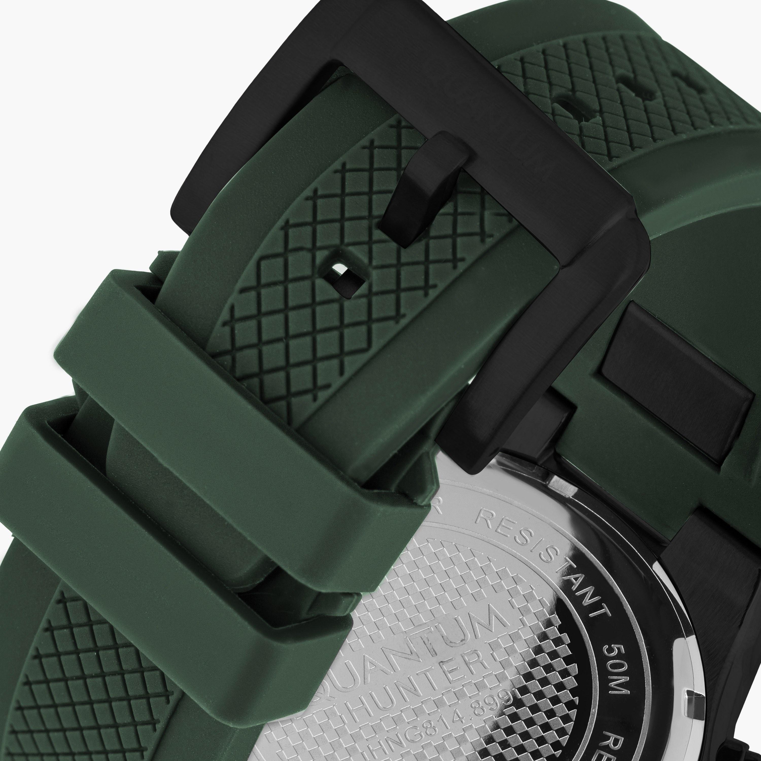 Quantum Men's Green Chronograph Silicone Strap Watch | HNG814.675-men-watchesandjewellery-watches-image-3