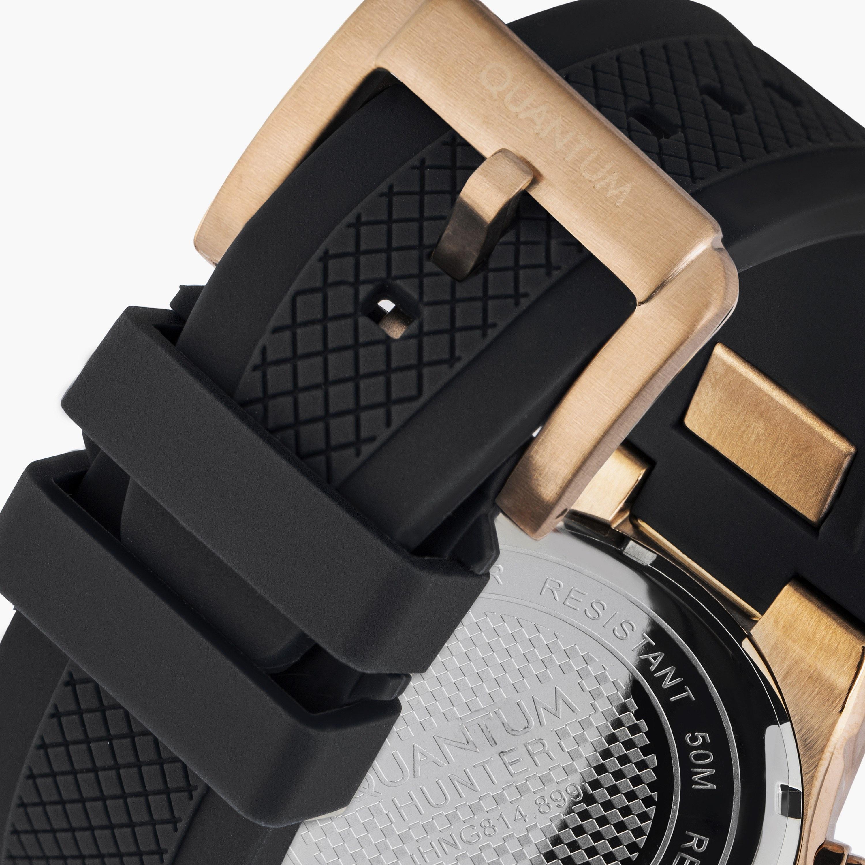 Quantum Men's Black Chronograph Silicone Strap Watch | HNG814.852-men-watchesandjewellery-watches-image-3