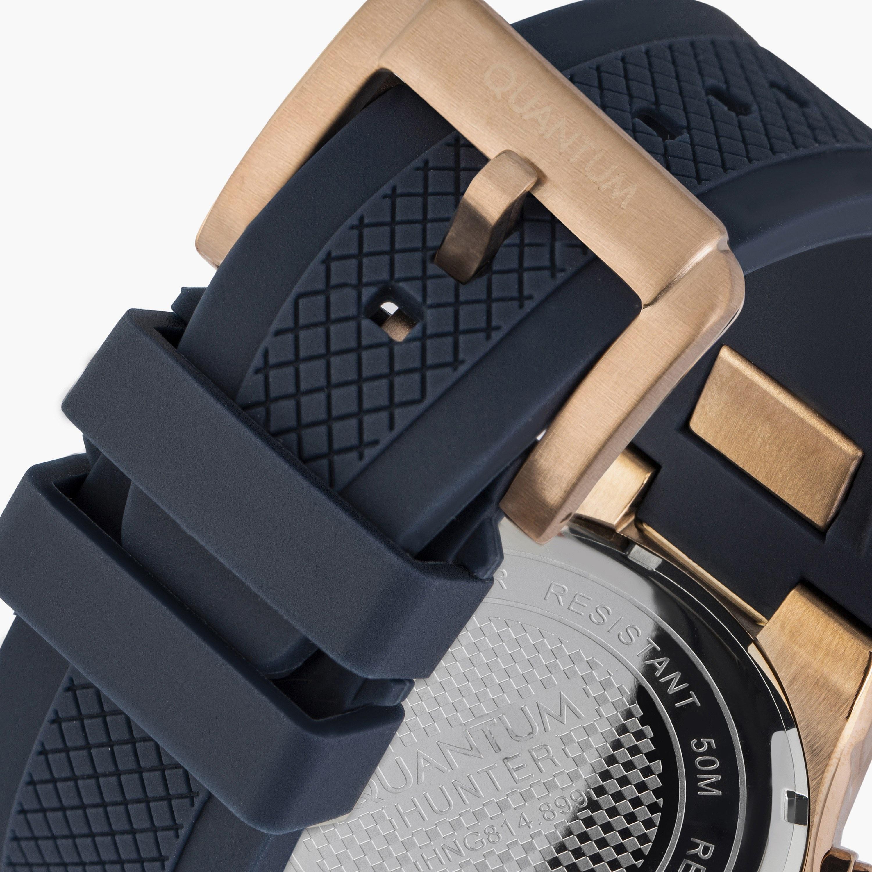 Quantum Men's Blue Chronograph Silicone Strap Watch | HNG814.899-men-watchesandjewellery-watches-image-3