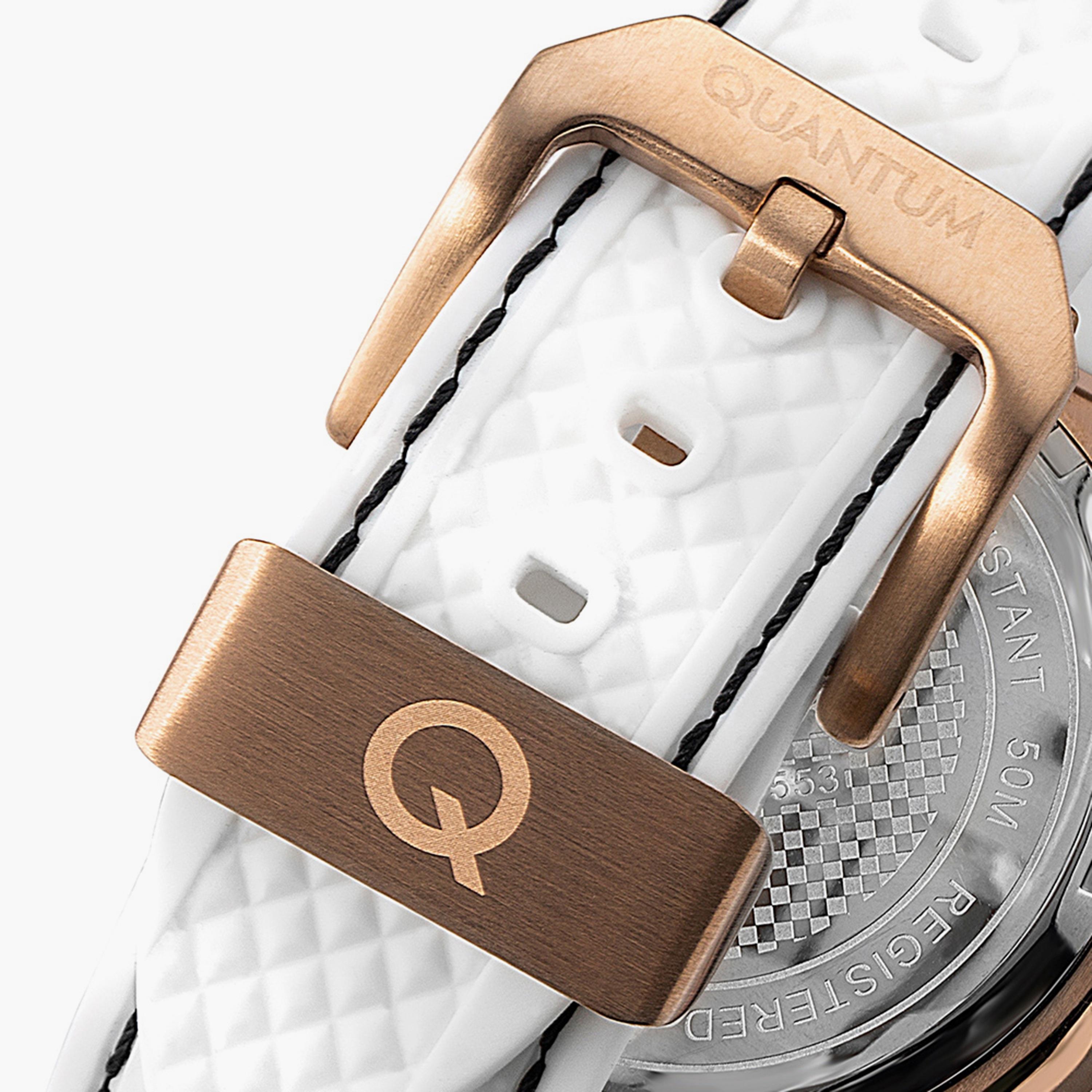 Quantum Men's White Chronograph Silicone Strap Watch | HNG956.553-men-watchesandjewellery-watches-image-3