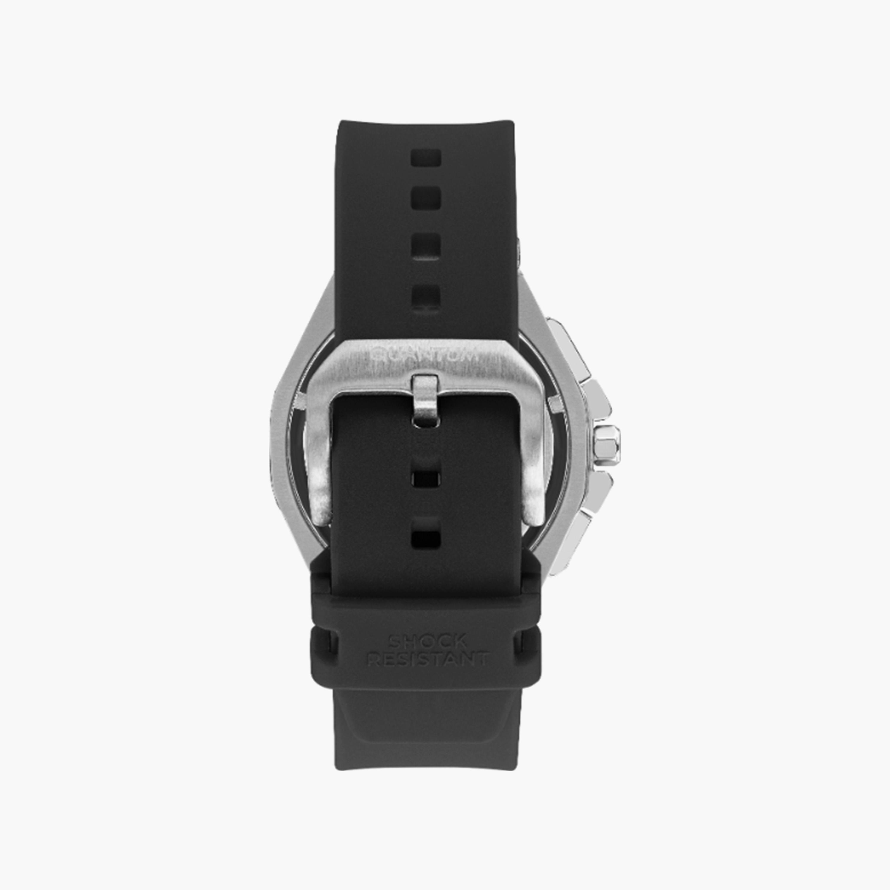 Quantum Men's Black Chronograph Silicone Strap Watch | PWG1005.051-men-watchesandjewellery-watches-image-3
