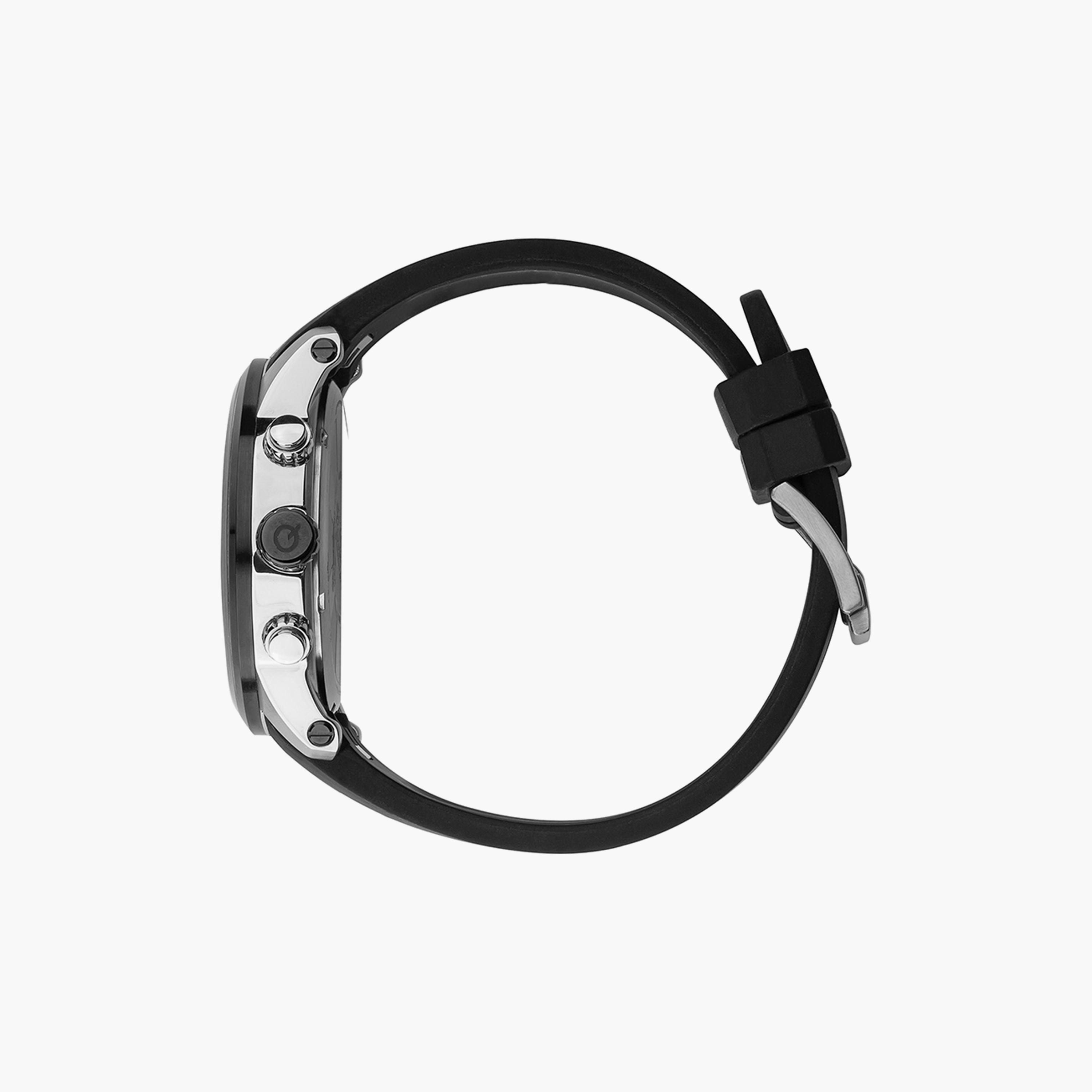 Quantum Men's Black Chronograph Silicone Strap Watch | PWG560.351-men-watchesandjewellery-watches-image-2
