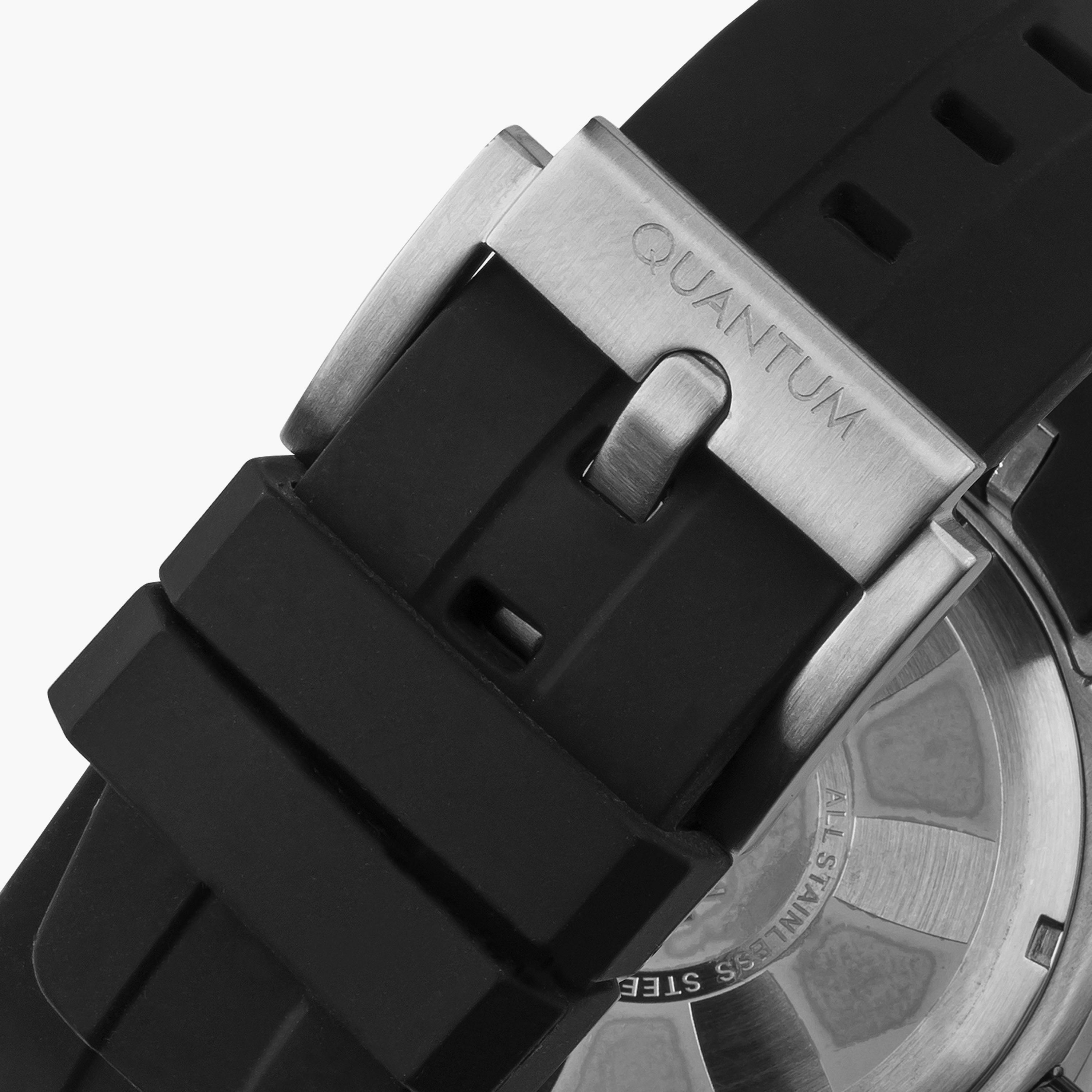 Quantum Men's Black Chronograph Silicone Strap Watch | PWG560.351-men-watchesandjewellery-watches-image-3