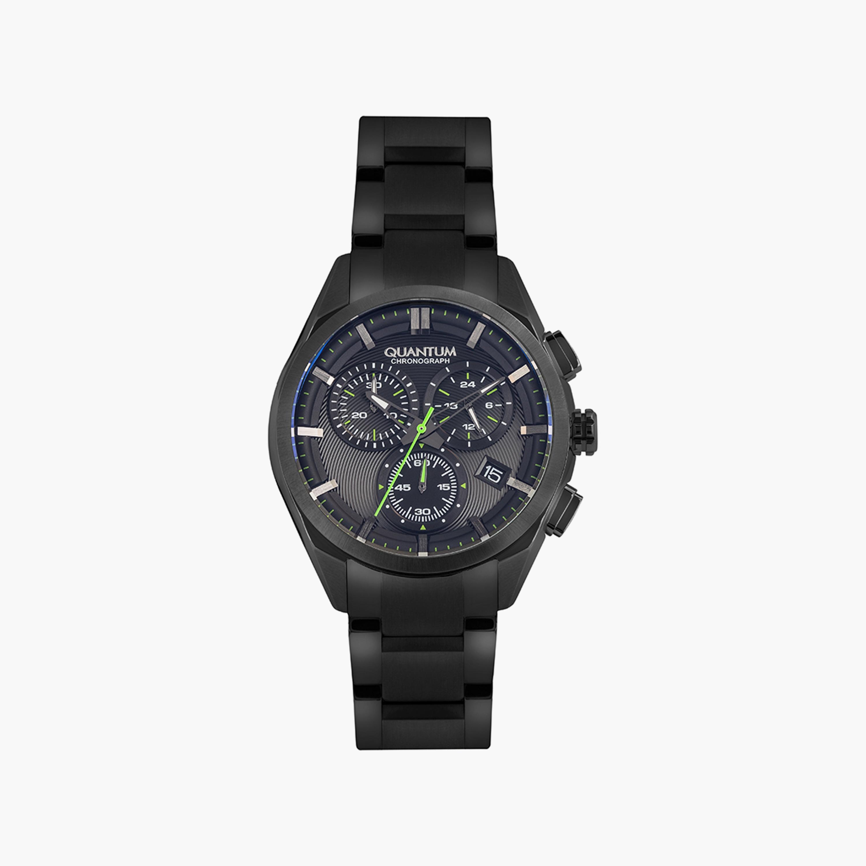 ساعة يد تناظرية فضية وذهبية بسوار ستانلس ستيل للرجال من أوماكس - 00HYB117N028-men-watchesandjewellery-watches-image-1