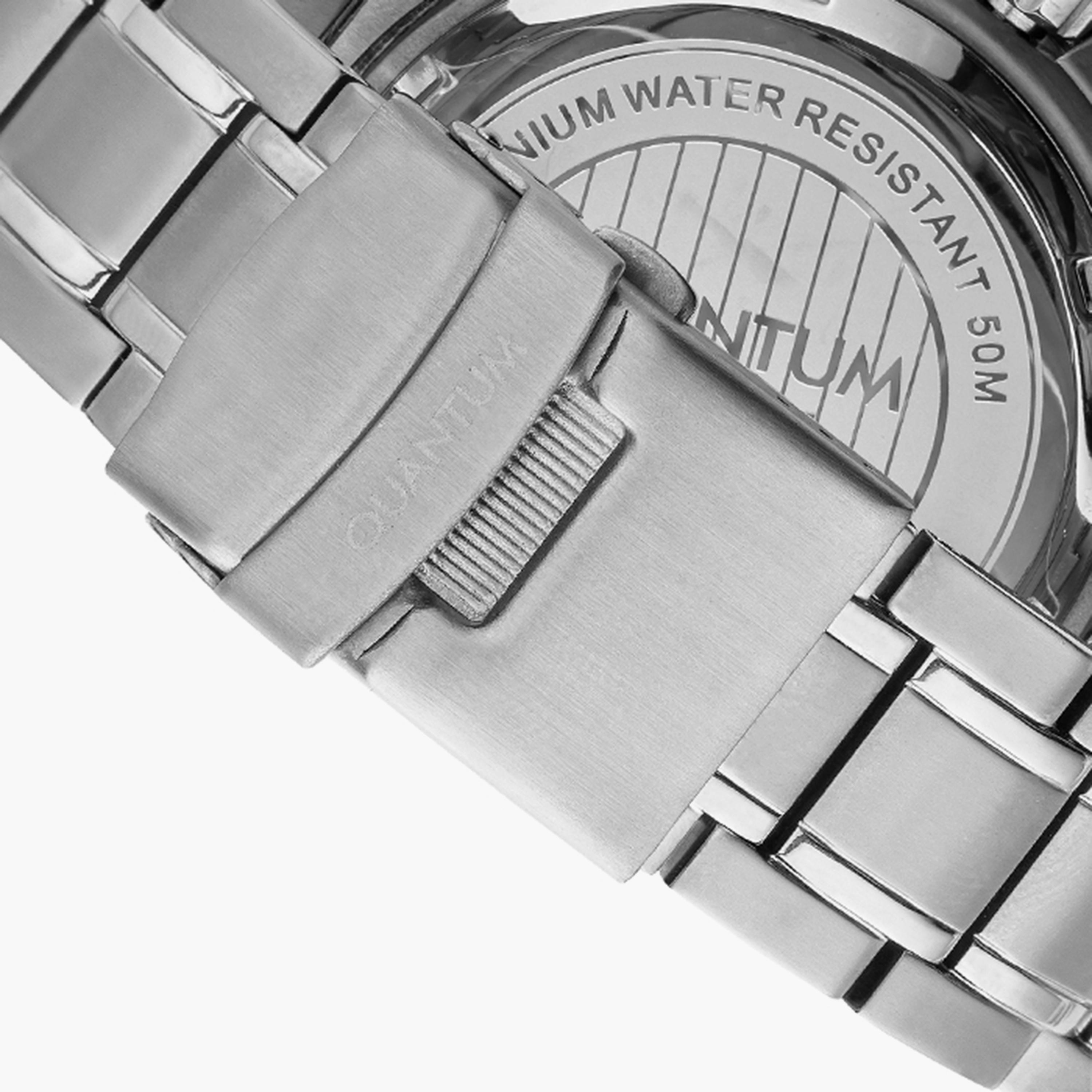 ساعة كرونوغراف فضية بسوار ستانلس ستيل من كوانتوم للرجال | TTG859.090-men-watchesandjewellery-watches-image-3