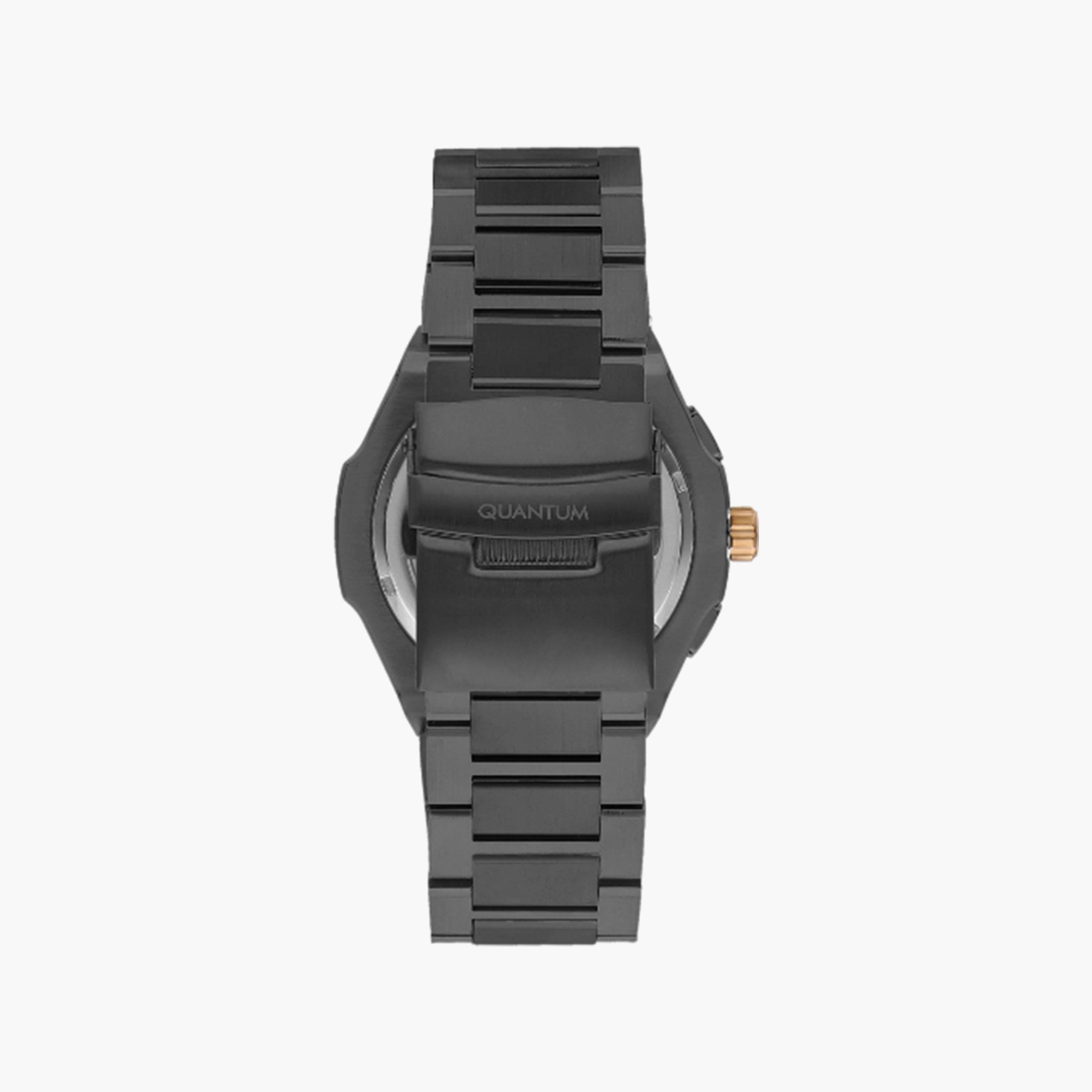 ساعة كوانتوم للرجال بسوار غون ميتال أنالوج من ستانلس ستيل | ADG1032.070-men-watchesandjewellery-watches-image-3