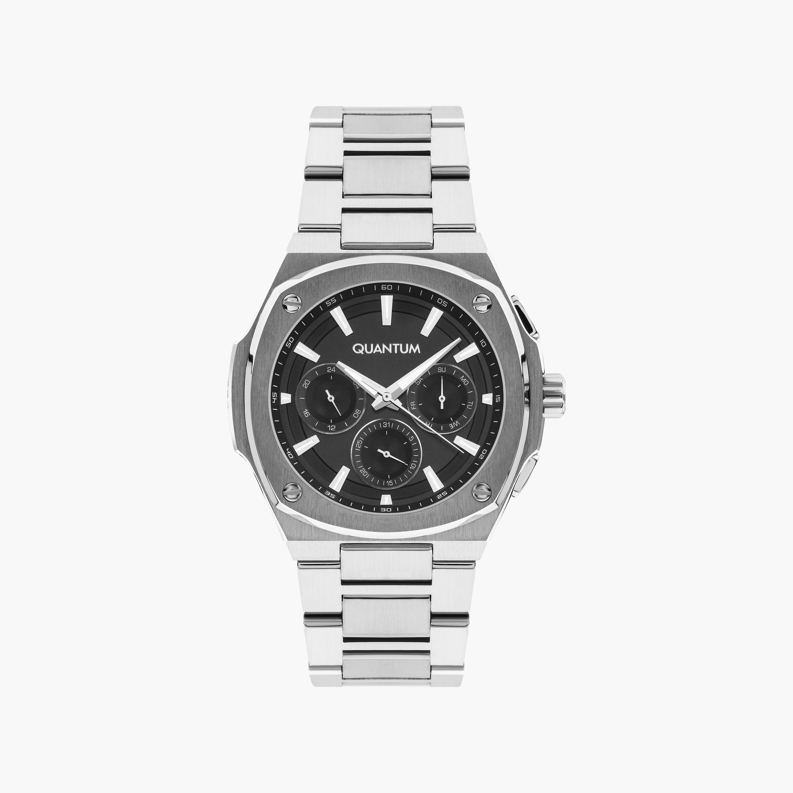 Quantum Men's Silver Analog Stainless Steel Strap Watch | ADG1032.350-men-watchesandjewellery-watches-image-1