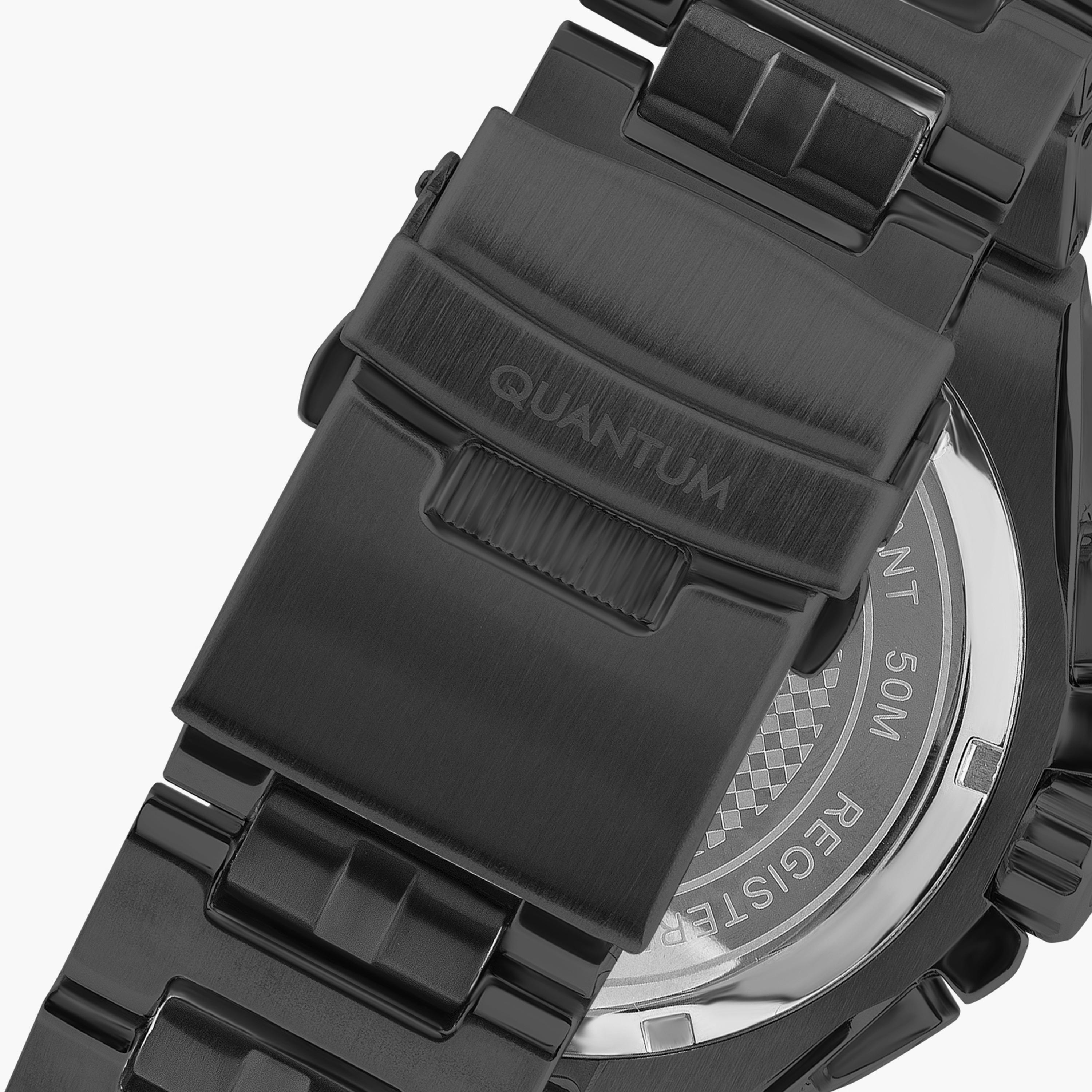 Quantum Men's Black Analog Stainless Steel Metal Strap Watch | HNG889.650-men-watchesandjewellery-watches-image-3