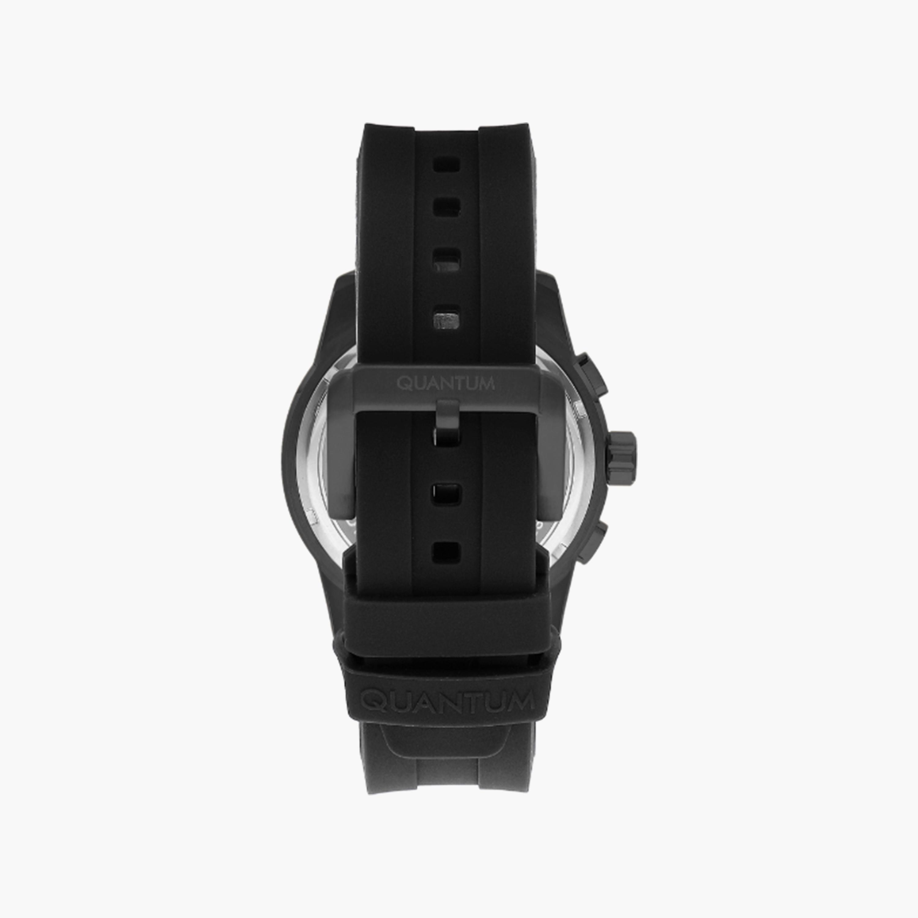 Quantum Men's Black Chronograph Silicone Strap Watch | ADG991.051-men-watchesandjewellery-watches-image-3