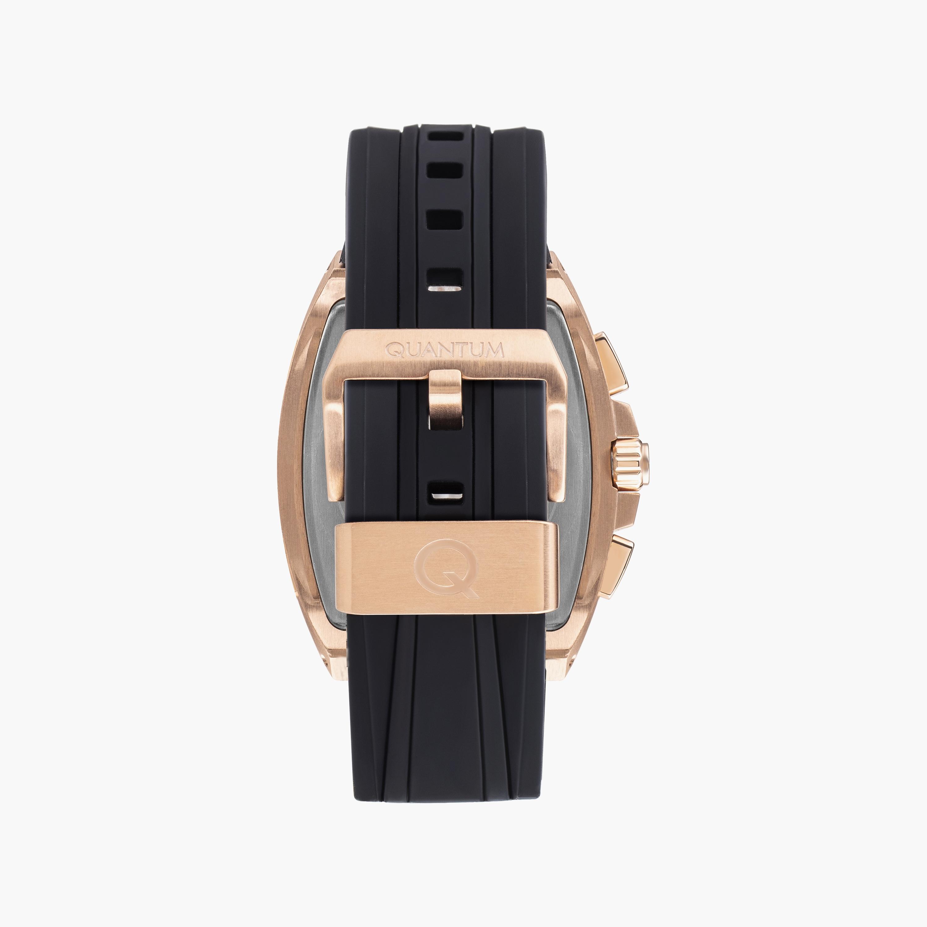 Quantum Men's Black Analog Silicone Strap Watch | HNG997.451-men-watchesandjewellery-watches-image-3