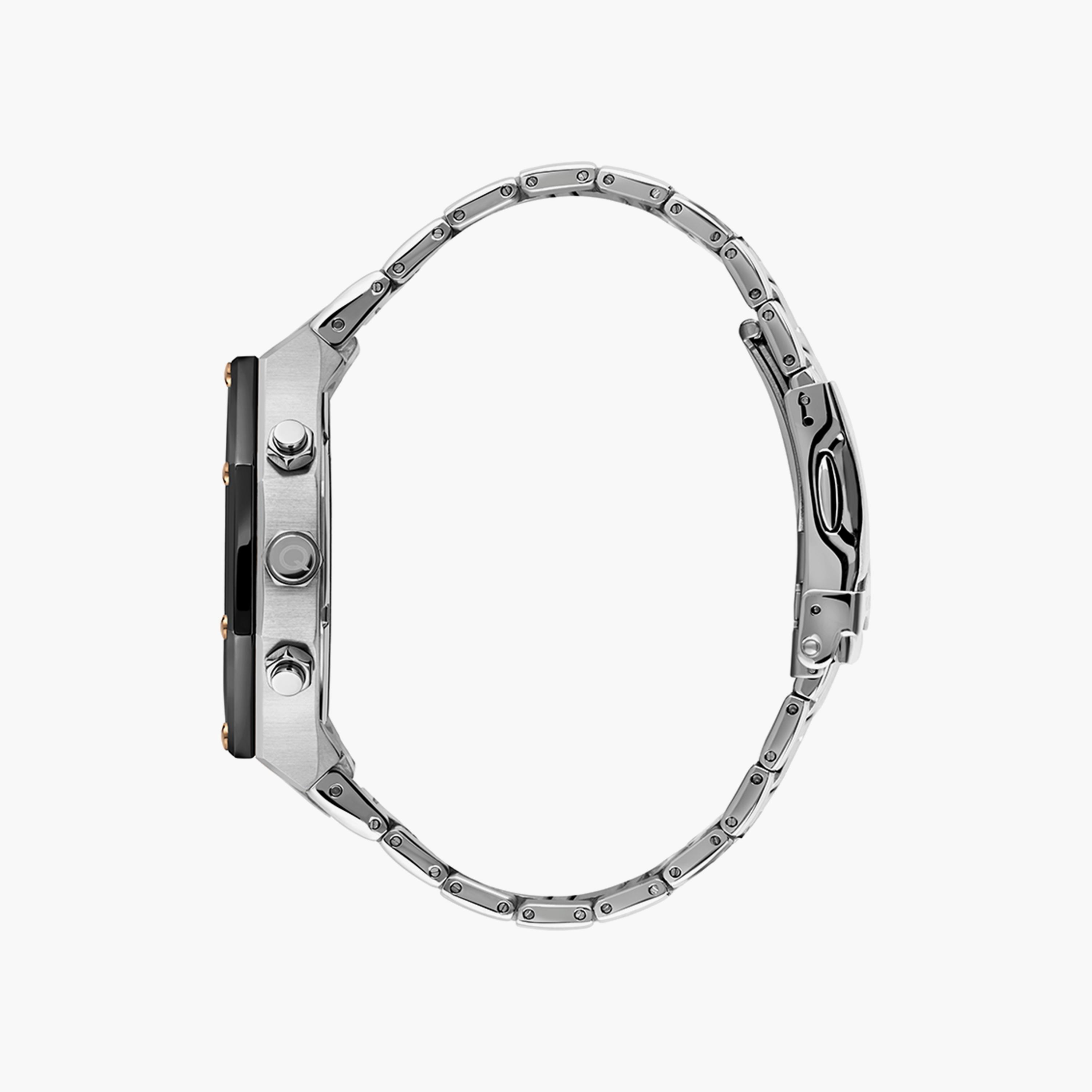 Quantum Men's Silver Chronograph Stainless Steel Strap Watch | HNG810.390-men-watchesandjewellery-watches-image-2