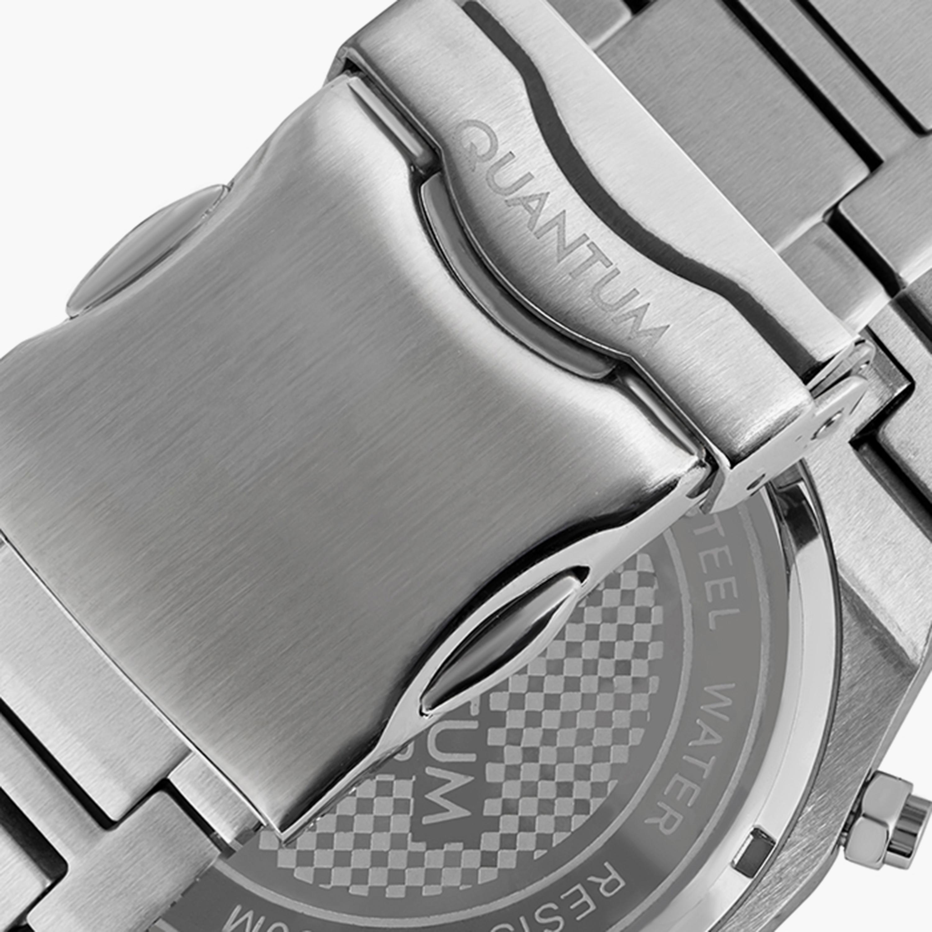 Quantum Men's Silver Chronograph Stainless Steel Strap Watch | HNG810.390-men-watchesandjewellery-watches-image-3