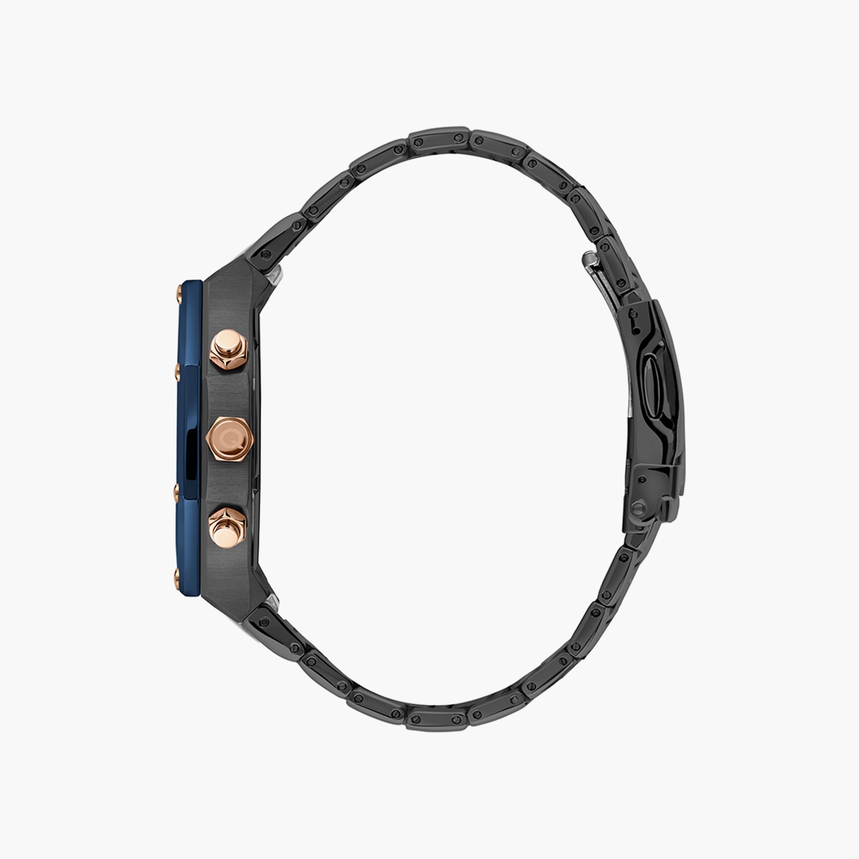 Quantum Men's Black Chronograph Stainless Steel Strap Watch | HNG810.950-men-watchesandjewellery-watches-image-2