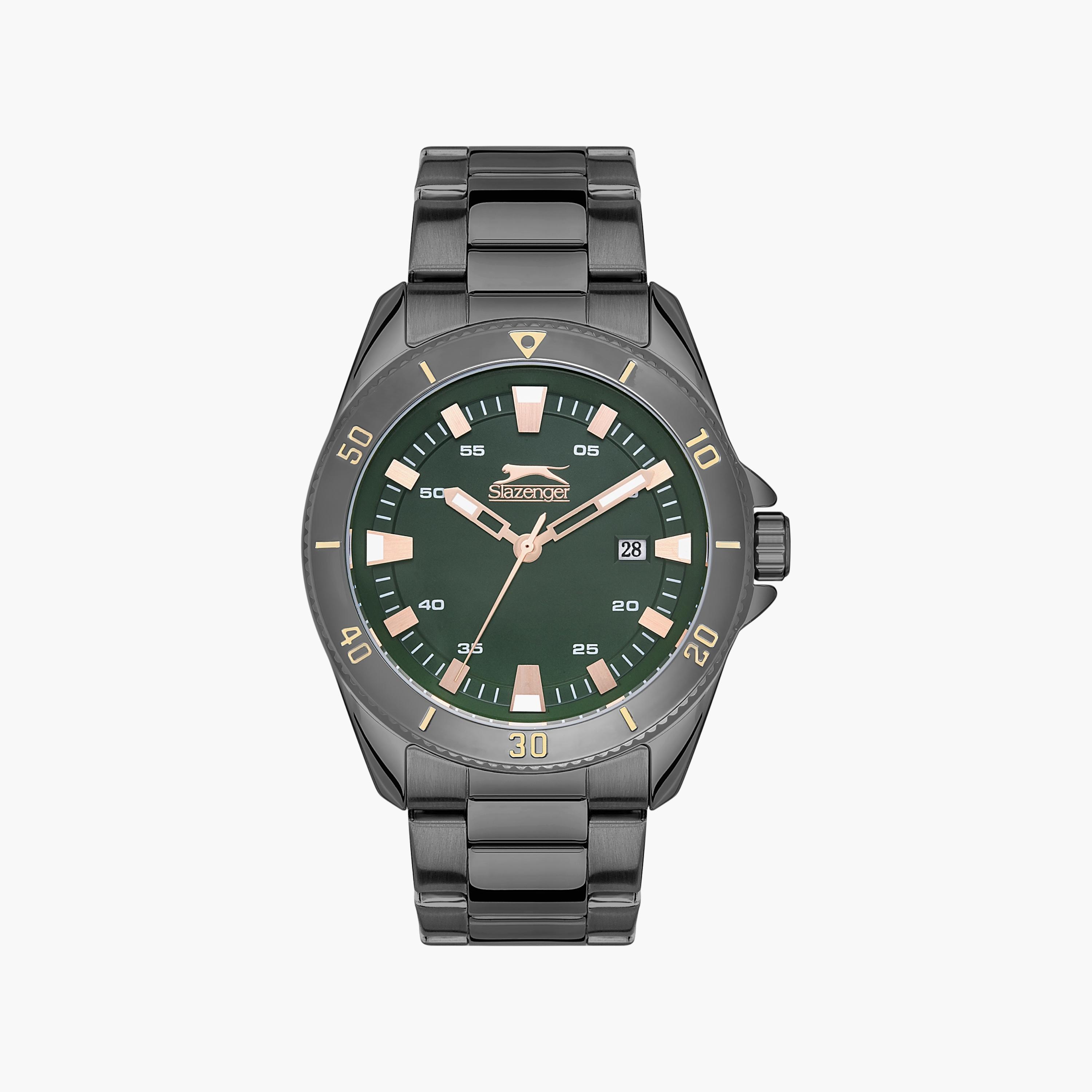 ساعة أنالوج رمادية بسوار ستانلس ستيل من سلازينجر للرجال | SL.9.2114.2.02-men-watchesandjewellery-watches-image-1