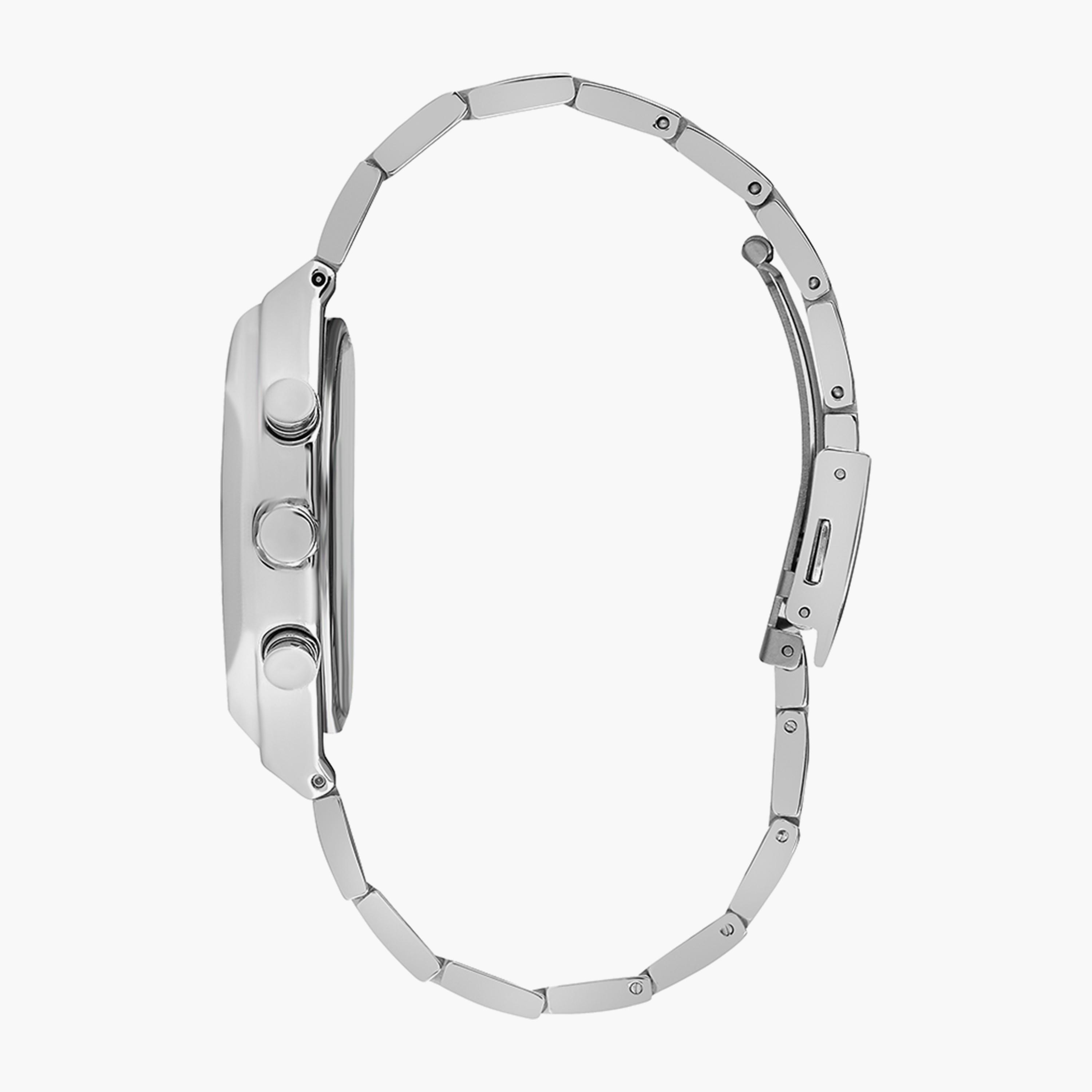 Slazenger Men's Silver Chronograph Stainless Steel Metal Strap Watch | SL.9.6503.2.03-men-watchesandjewellery-watches-image-2
