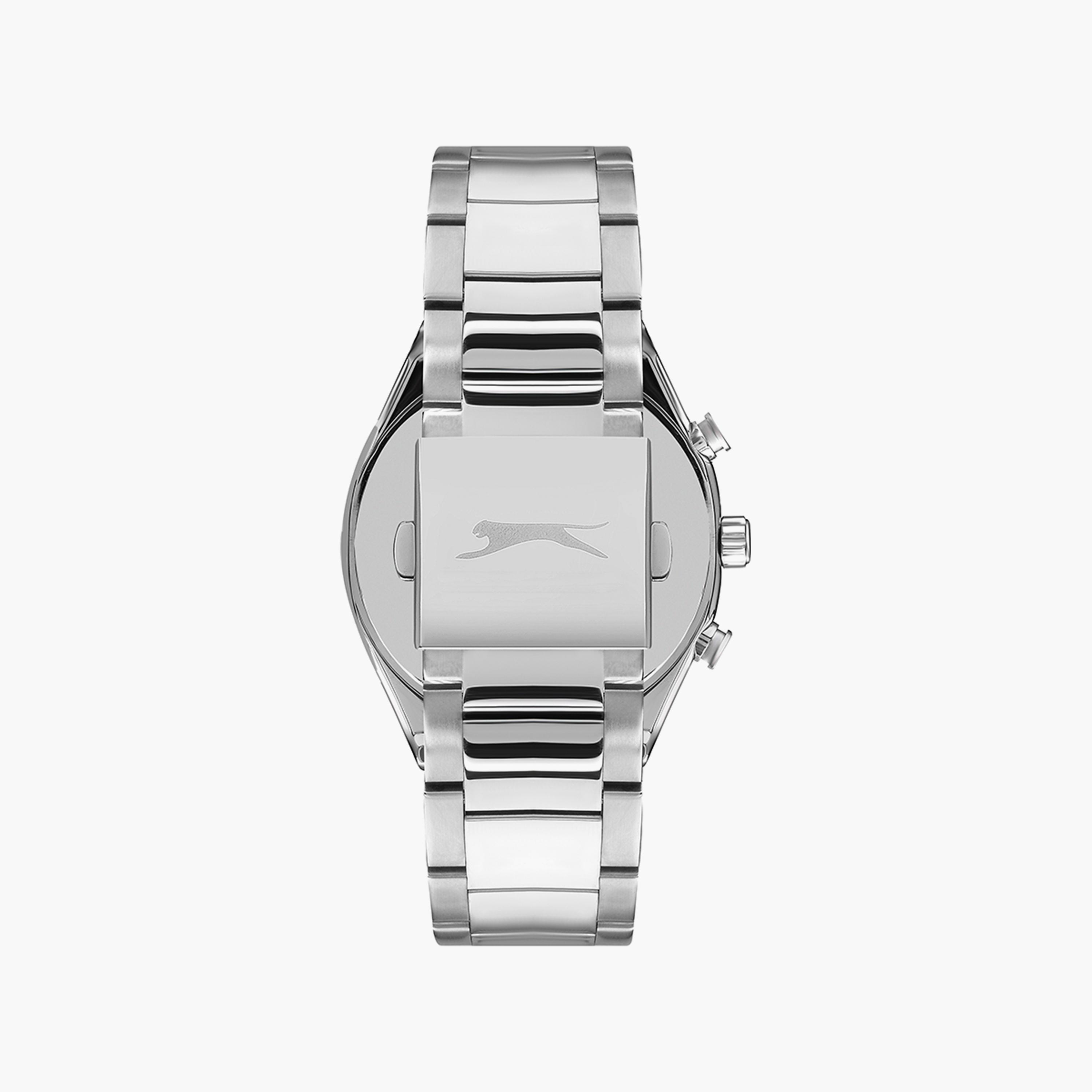 Slazenger Men's Silver Chronograph Stainless Steel Metal Strap Watch | SL.9.6503.2.03-men-watchesandjewellery-watches-image-3
