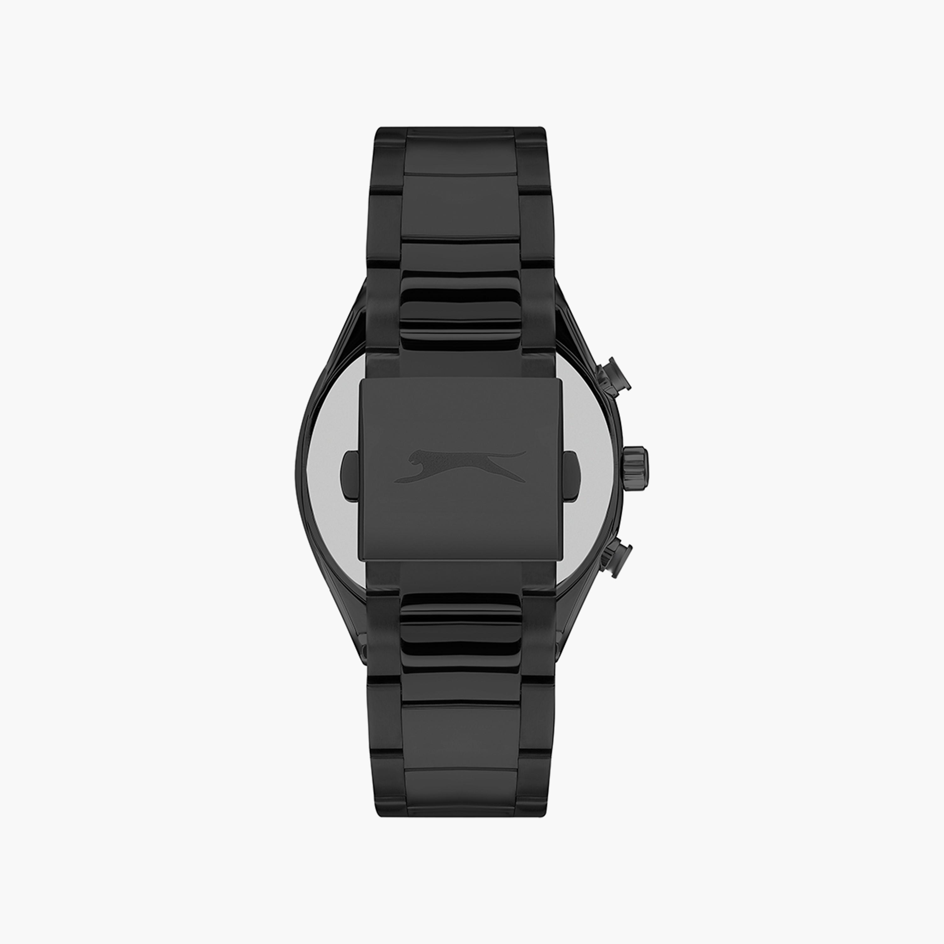 Slazenger Men's Black Chronograph Stainless Steel Metal Strap Watch | SL.9.6503.2.04-men-watchesandjewellery-watches-image-3