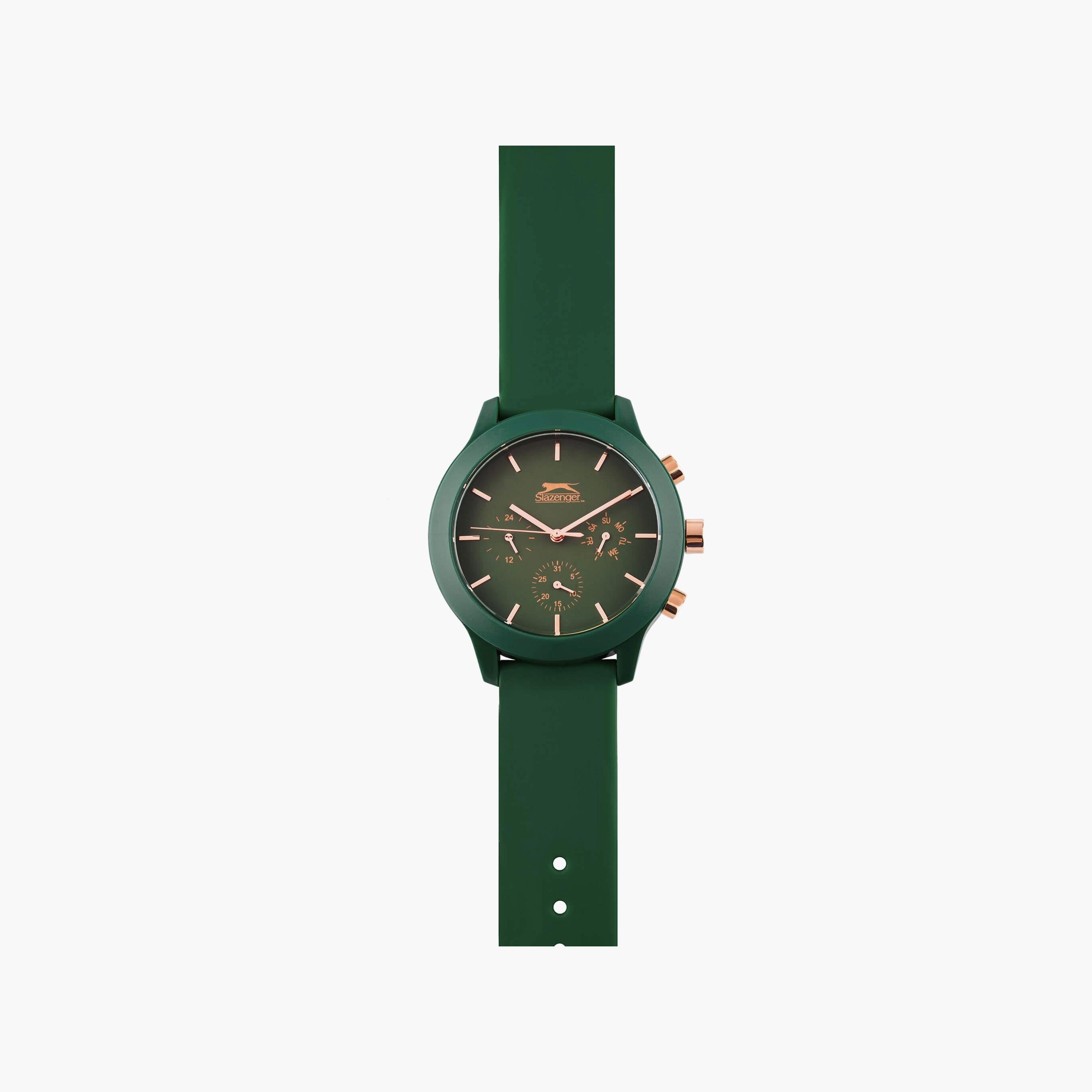ساعة سلازينجر للجنسين كرونوغراف بلون اخضر بسوار سيليكون | SL.9.2201.2.06-men-watchesandjewellery-watches-image-1