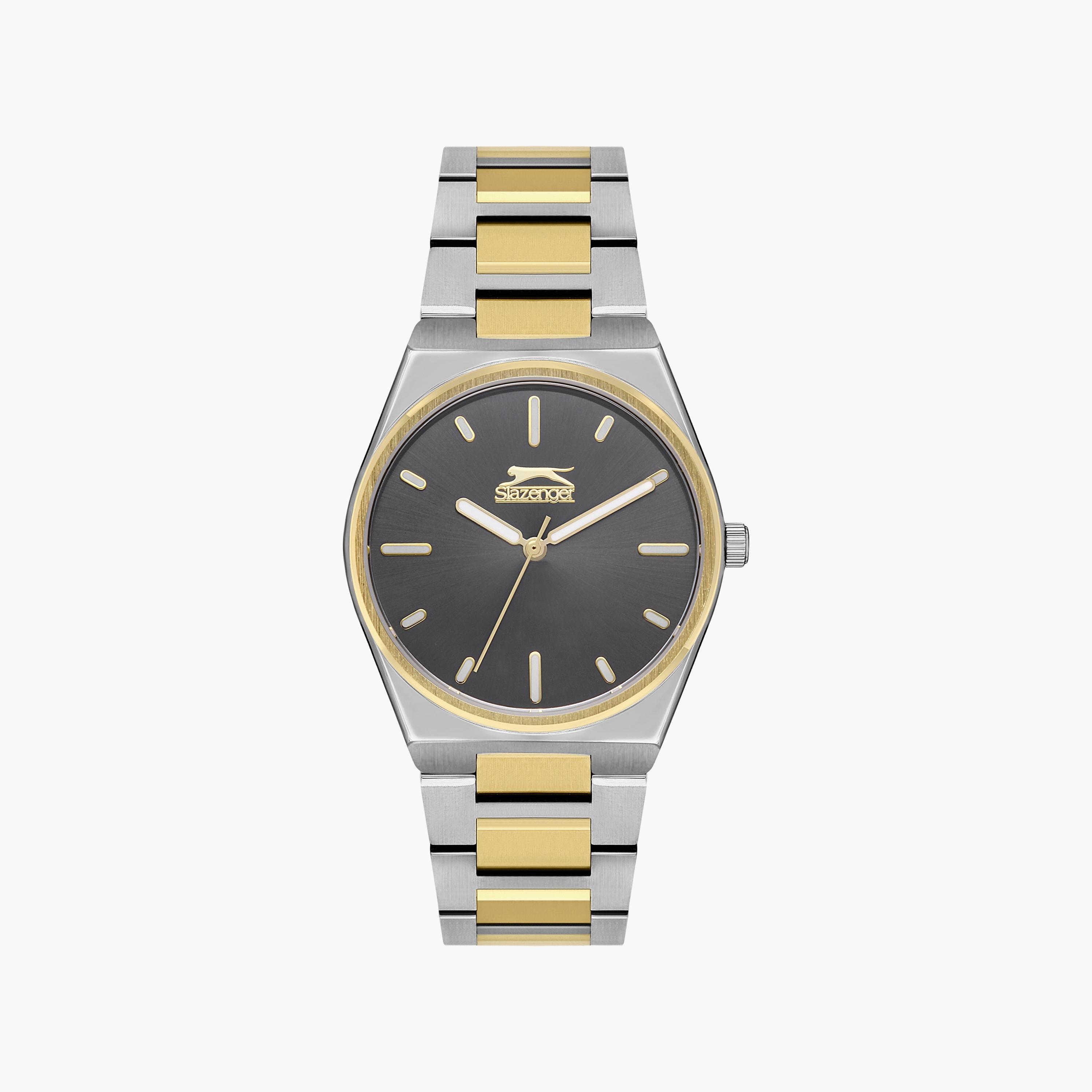 ساعة أنالوج فضية وذهبية بسوار ستانلس ستيل من سلازينجر للنساء | SL.9.2116.3.06-women-watchesandjewellery-watches-image-1