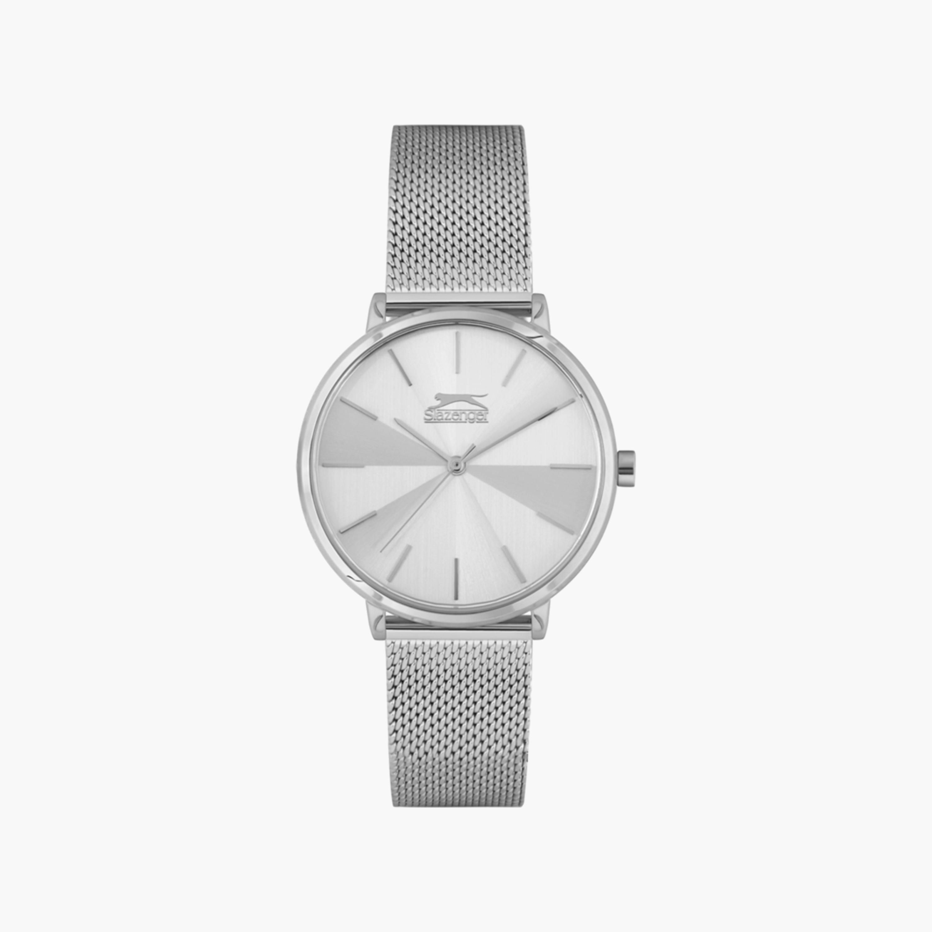 ساعة أنالوج فضية بسوار شبكي من سلازينجر للنساء | SL.9.6256.3.01-women-watchesandjewellery-watches-image-1