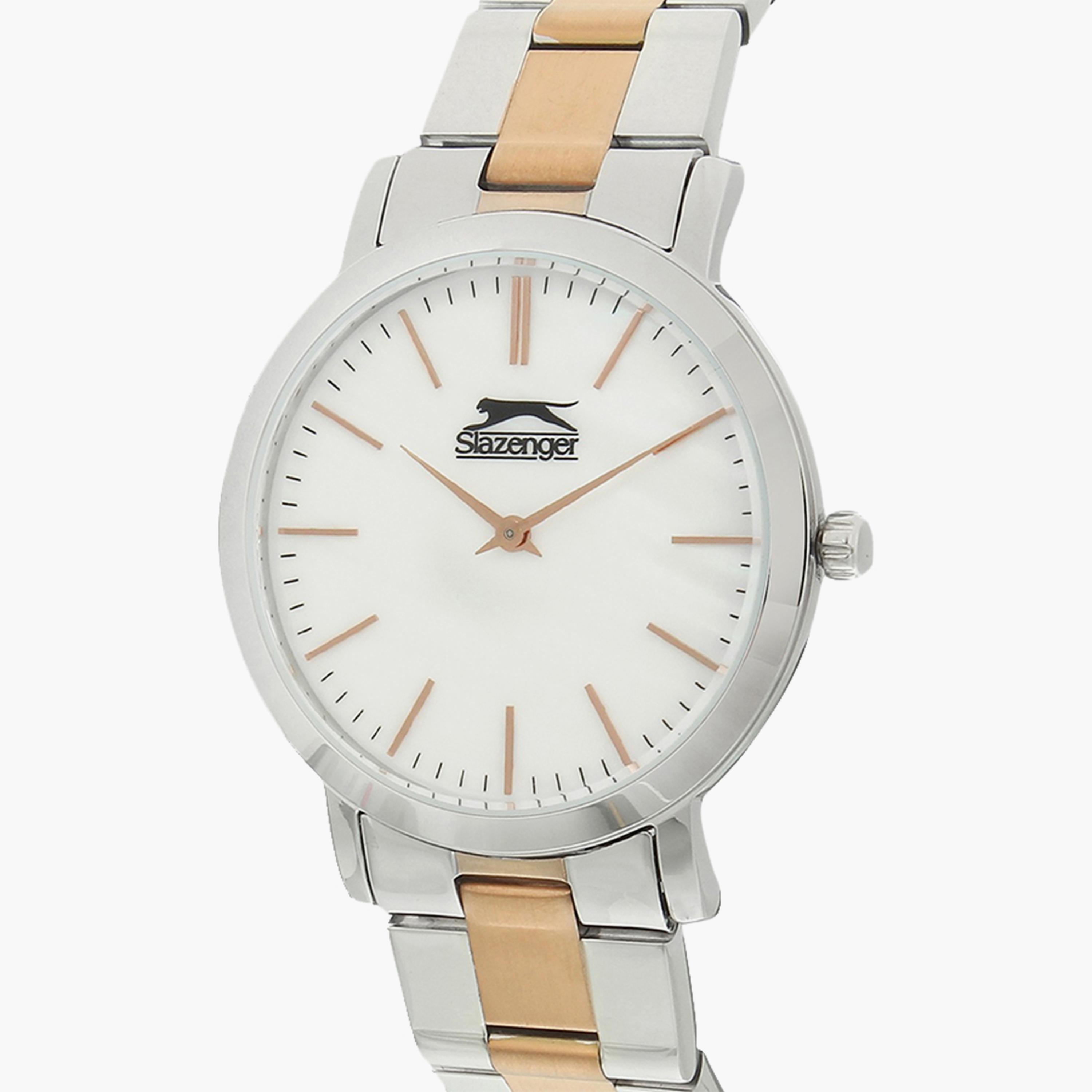 Slazenger Women's Silver & Rose Gold Analog Stainless Steel Strap Watch | SL.9.6080.3.02-women-watchesandjewellery-watches-image-2