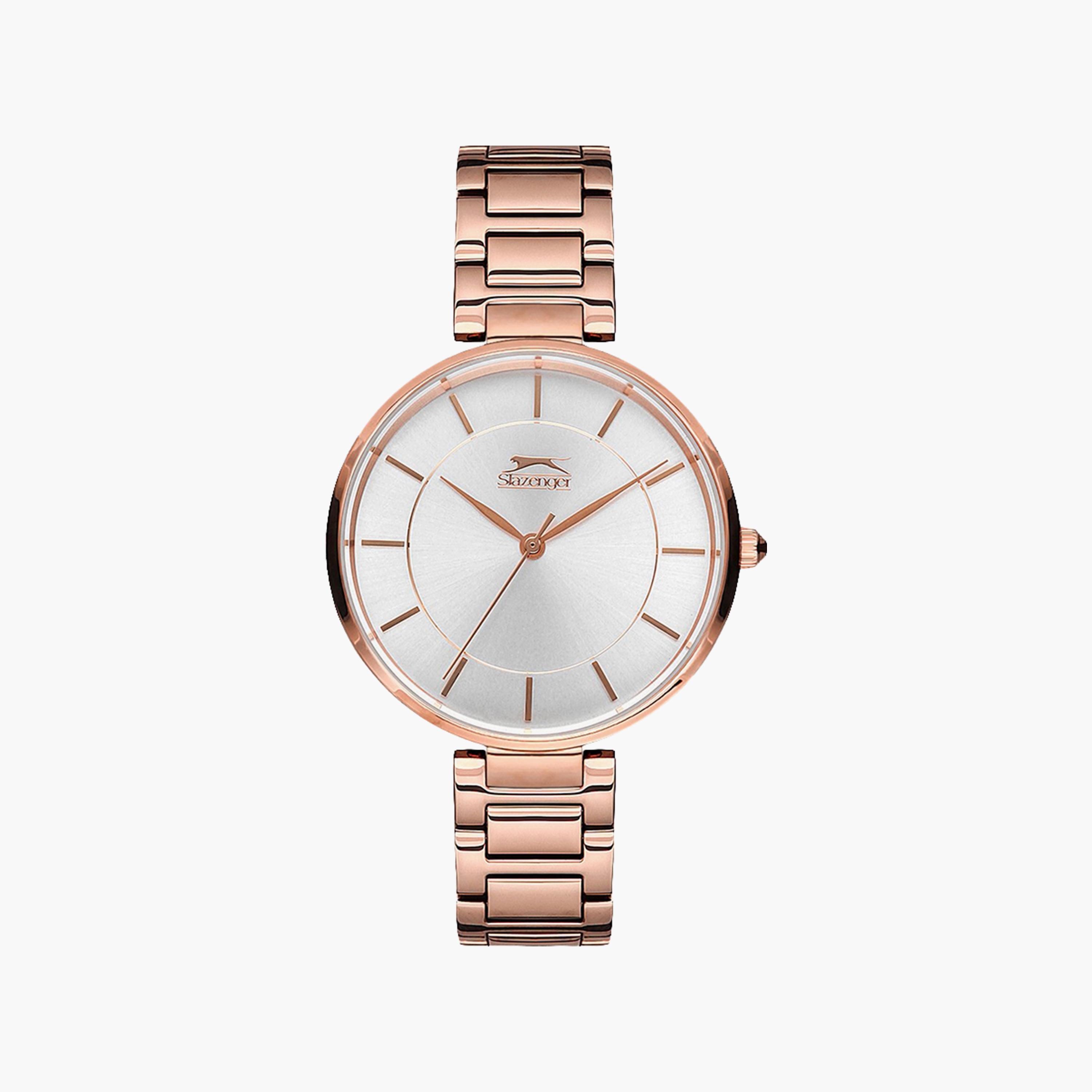 ساعة أنالوج ذهبية وردية بسوار ستانلس ستيل من سلازينجر للنساء | SL.9.6108.3.04-women-watchesandjewellery-watches-image-1