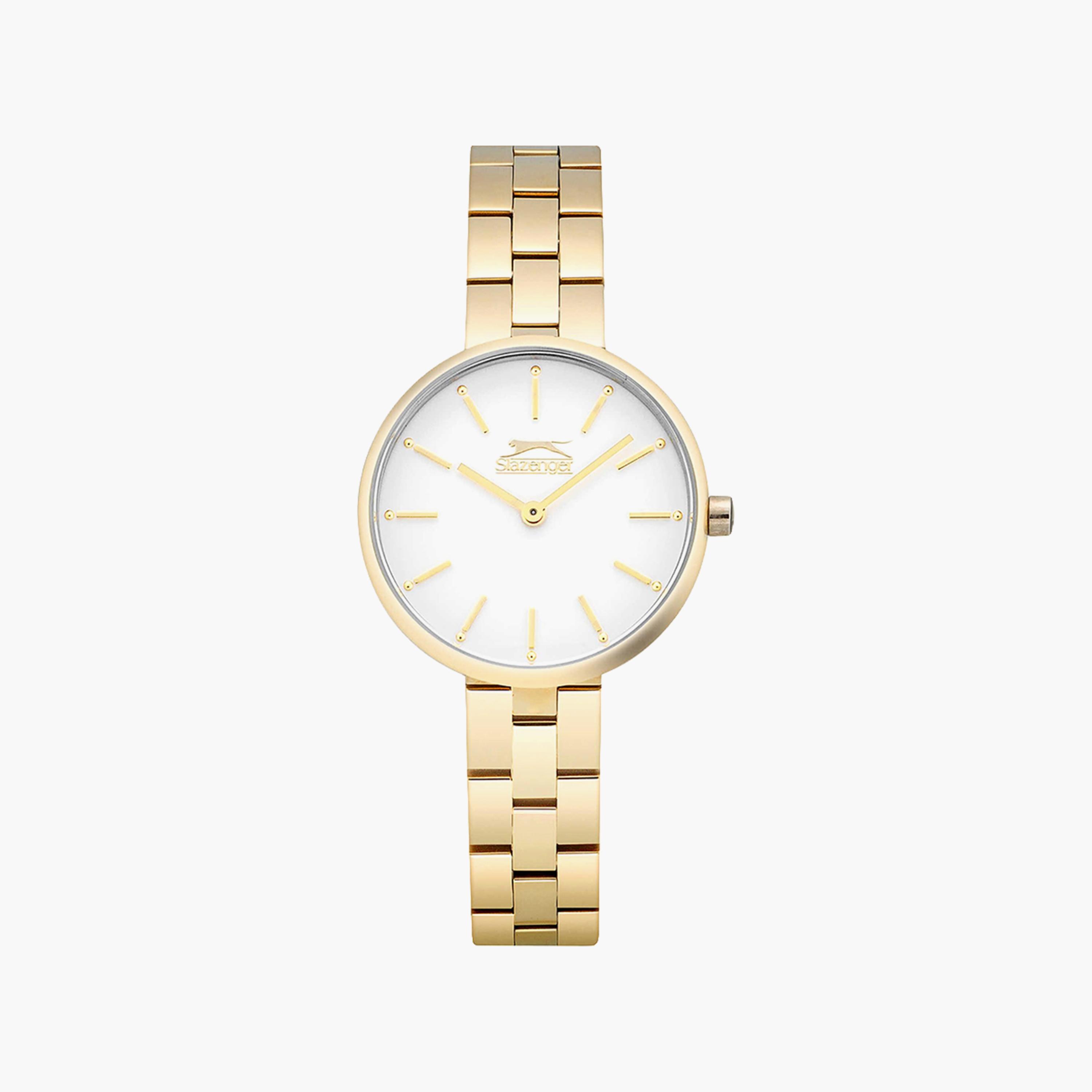 Slazenger Gold Analog Stainless Steel Strap Watch | SL.9.6242.3.01-women-watchesandjewellery-watches-image-1