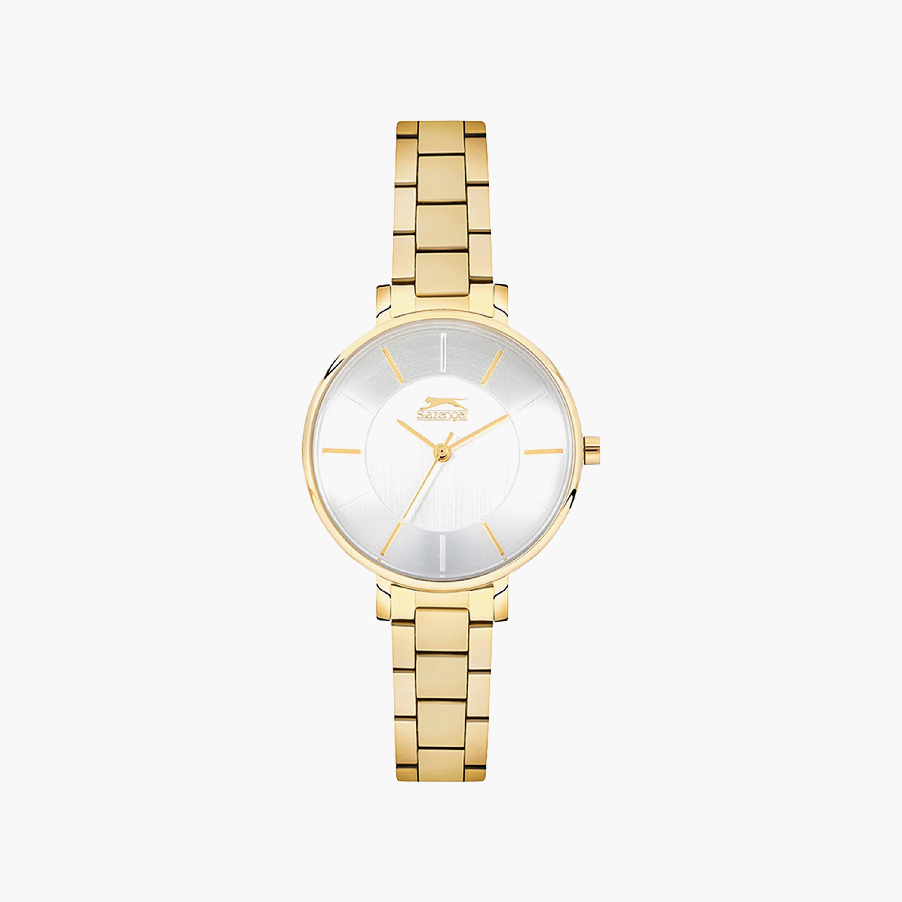 Slazenger Gold Analog Stainless Steel Strap Watch | SL.9.6264.3.02-women-watchesandjewellery-watches-image-1