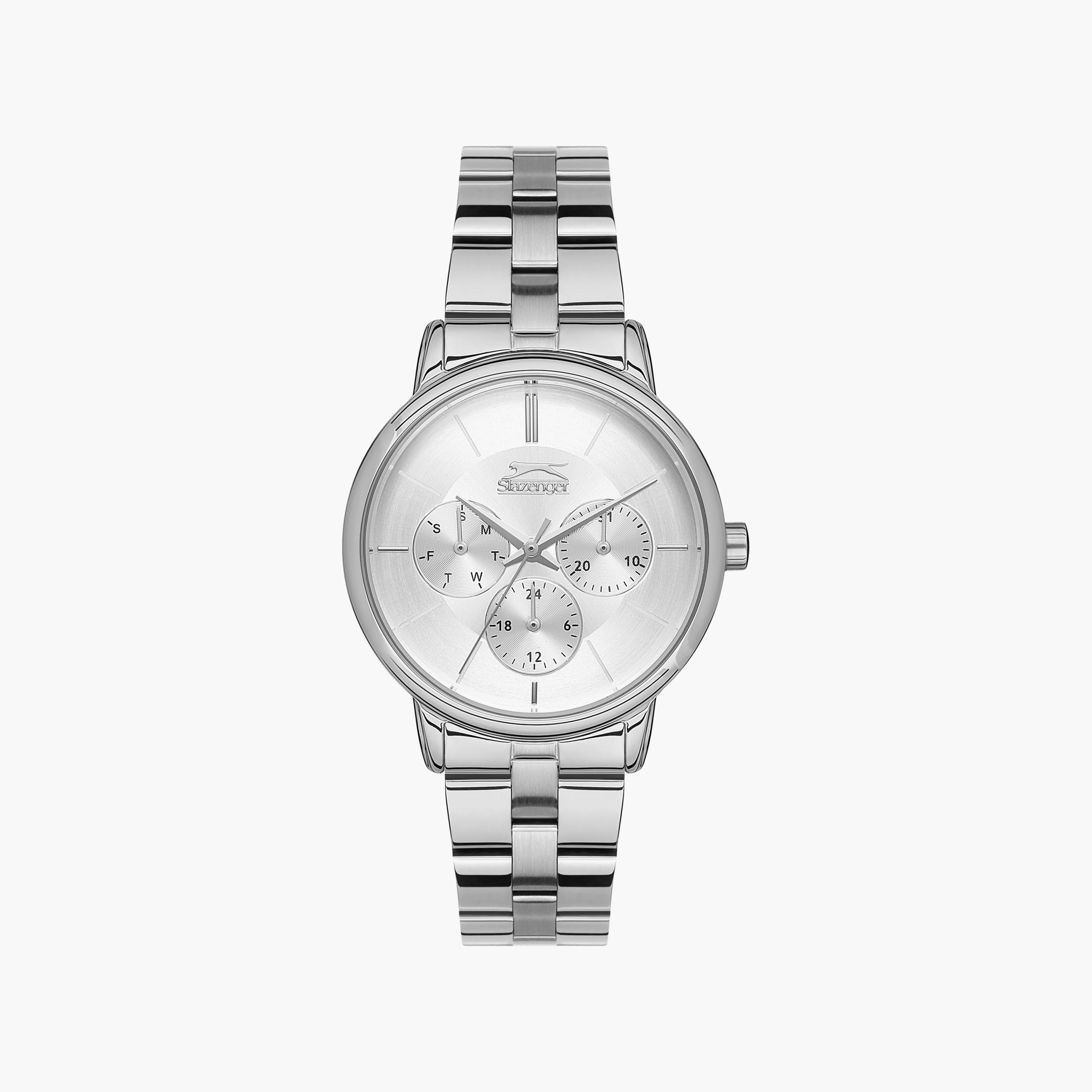 ساعة أنالوج فضية بسوار ستانلس ستيل من سلازينجر للنساء | SL.9.2145.4.01-women-watchesandjewellery-watches-image-1