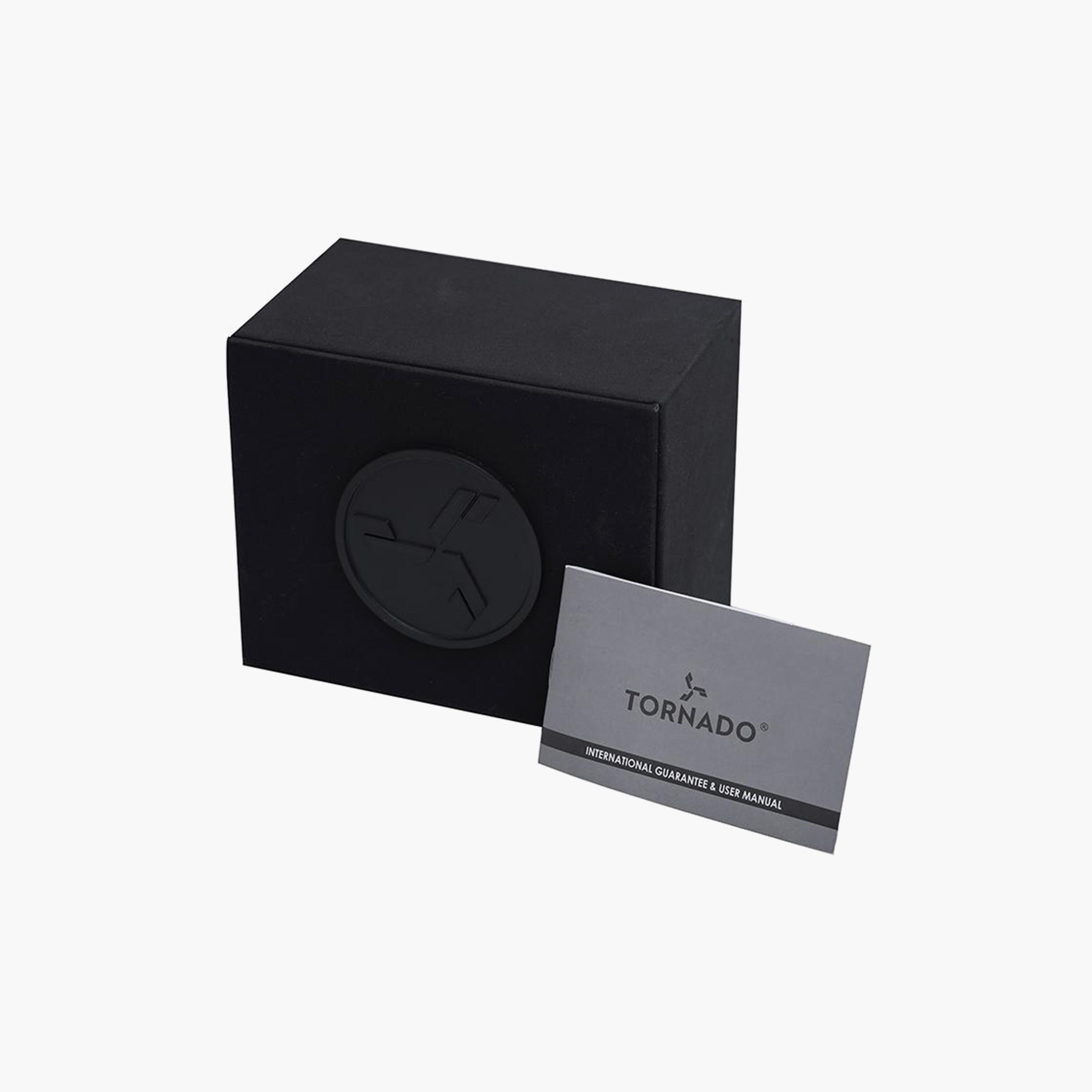 ساعة فضية بسوار ستانلس ستيل أوتوماتيكي من تورنادو للرجال | T20308-QBQB-men-watchesandjewellery-watches-image-4