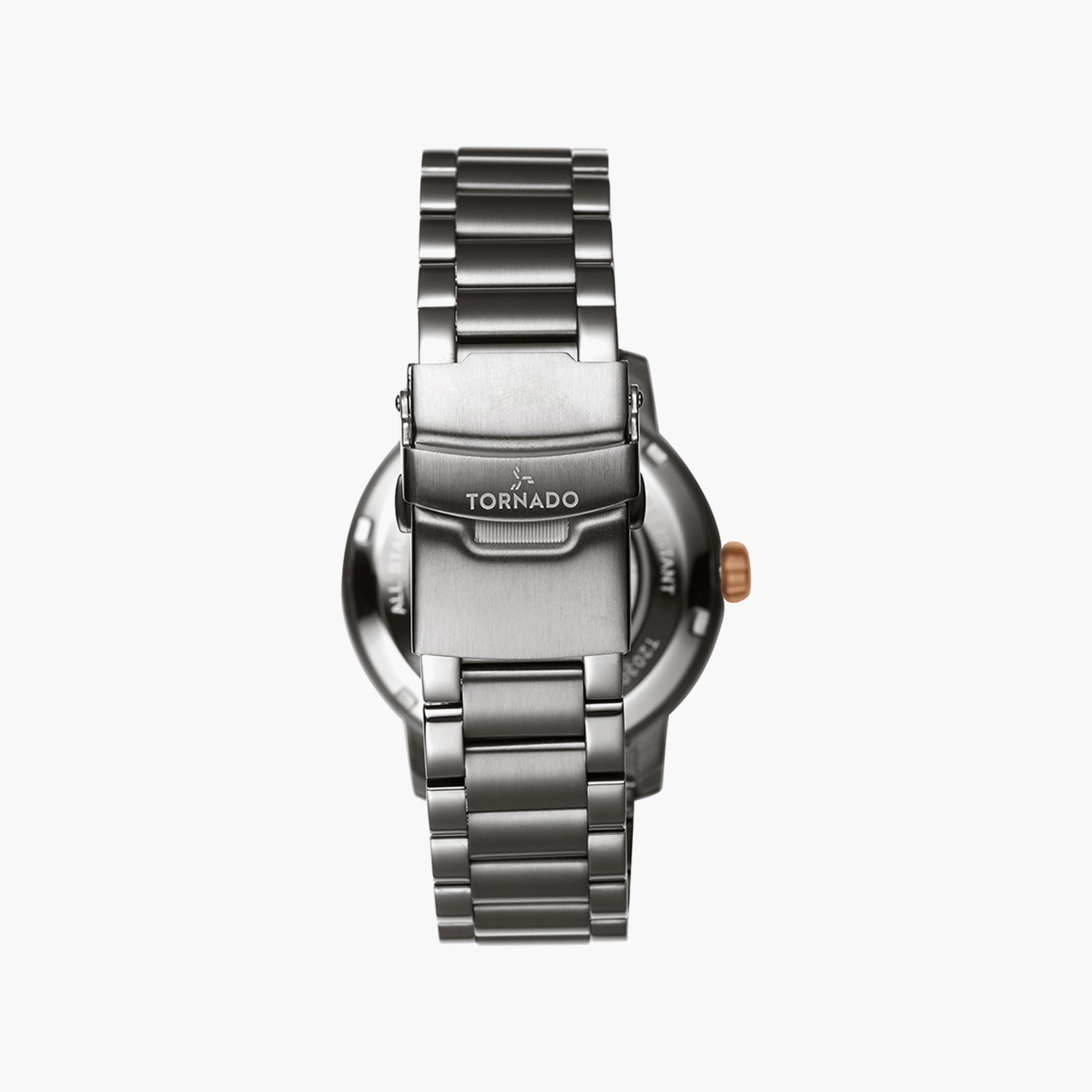 Tornado Men's Grey Automatic Stainless Steel Strap Watch | T20308-XBXB-men-watchesandjewellery-watches-image-3