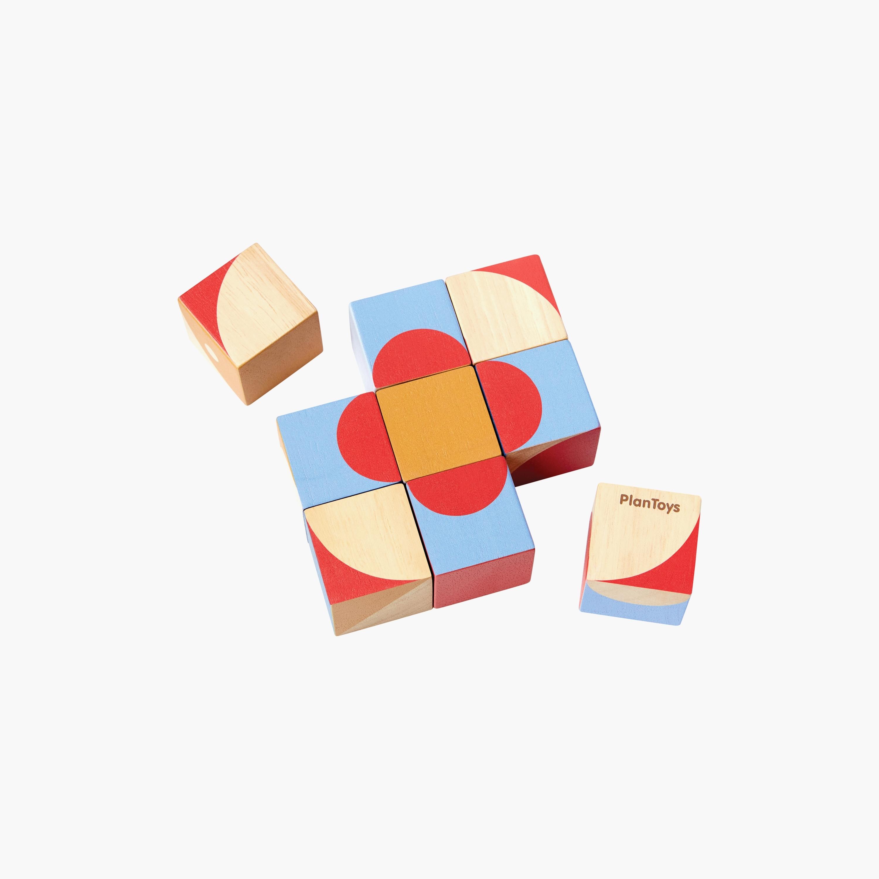 PlanToys Geo Pattern Cubes-toys-indoortoys-puzzles-image-2