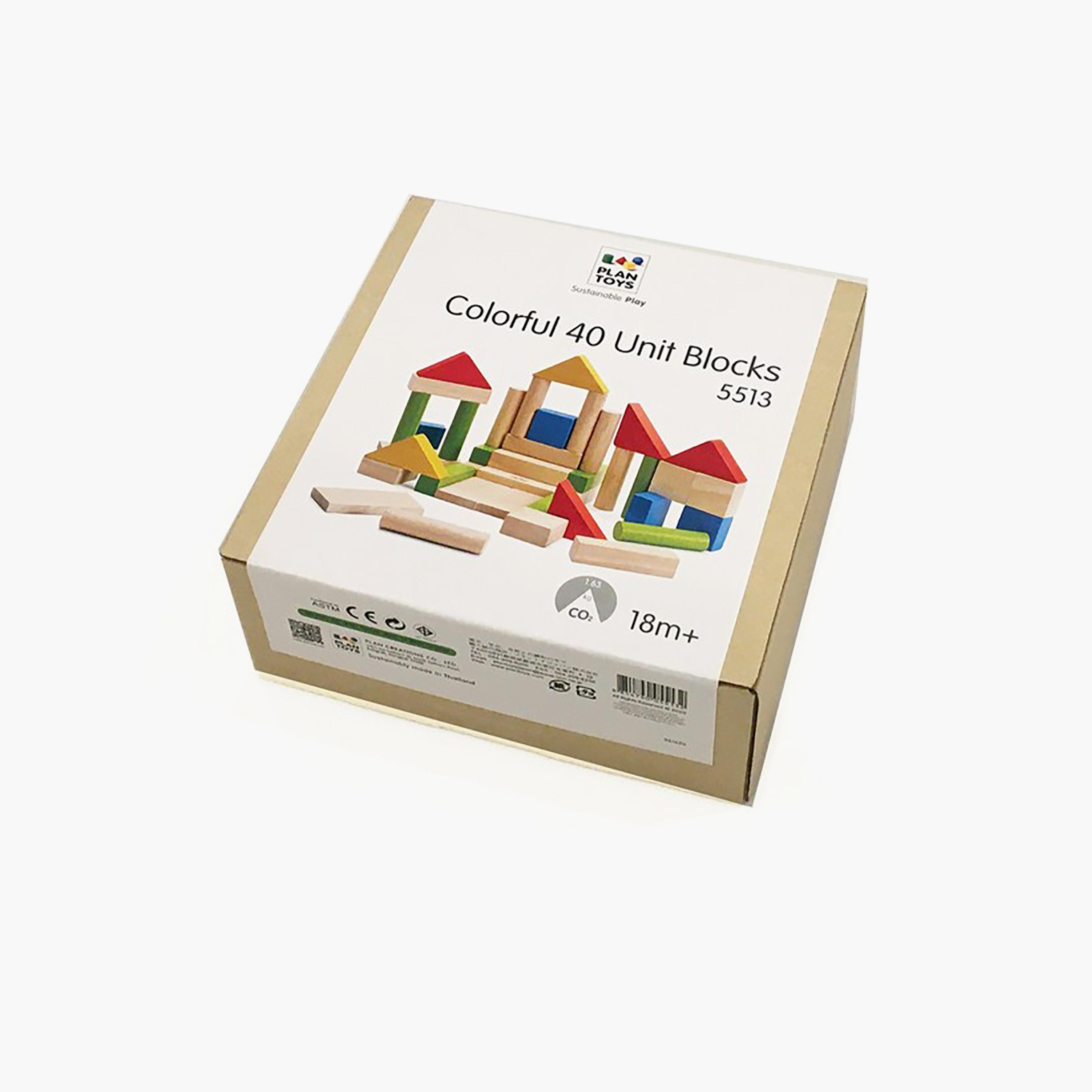 PlanToys 40-Piece Colorful Blocks-toys-buildingblocks-blocks-image-2