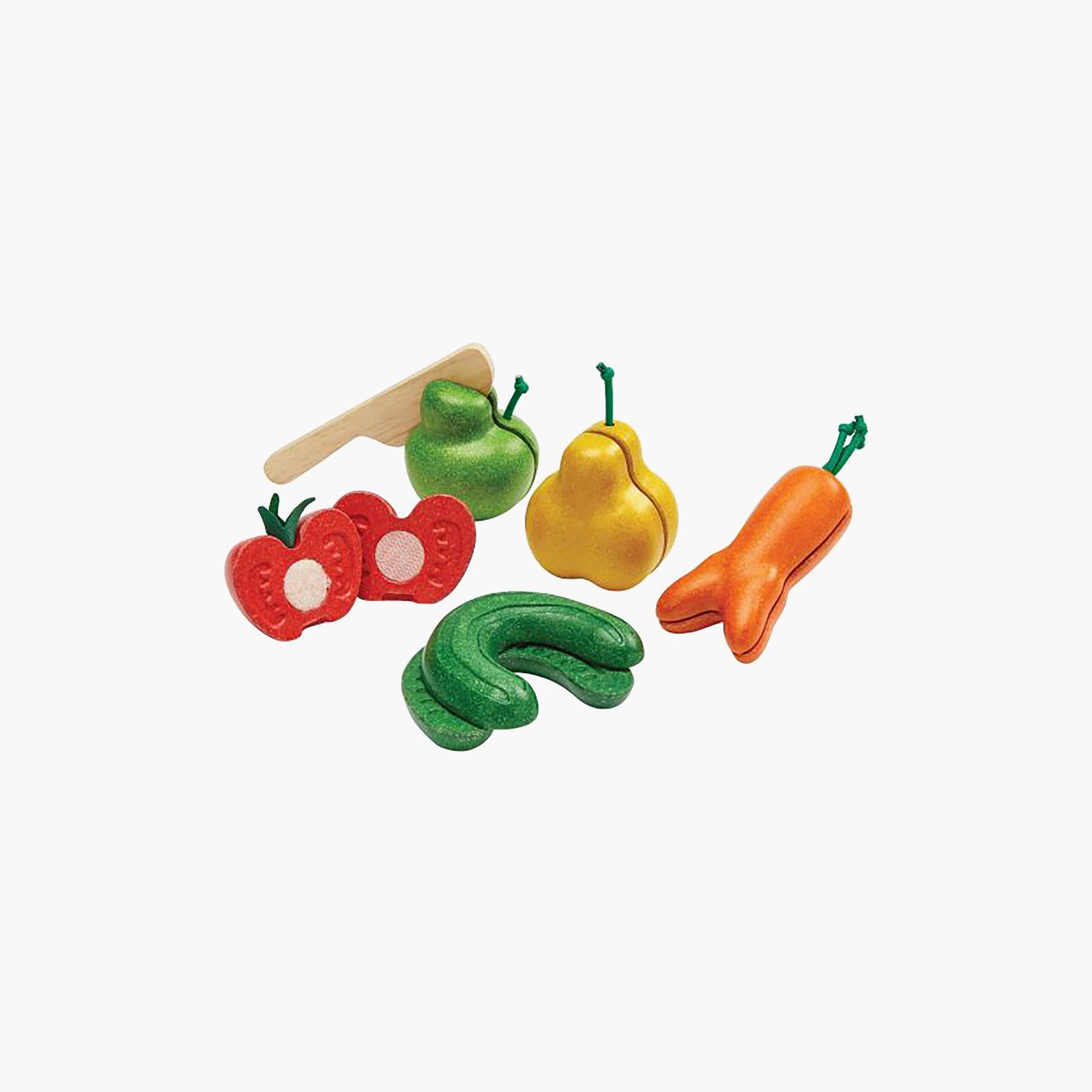 PlanToys Wonky Fruit & Vegetables-toys-roleplay-playfoods-image-1