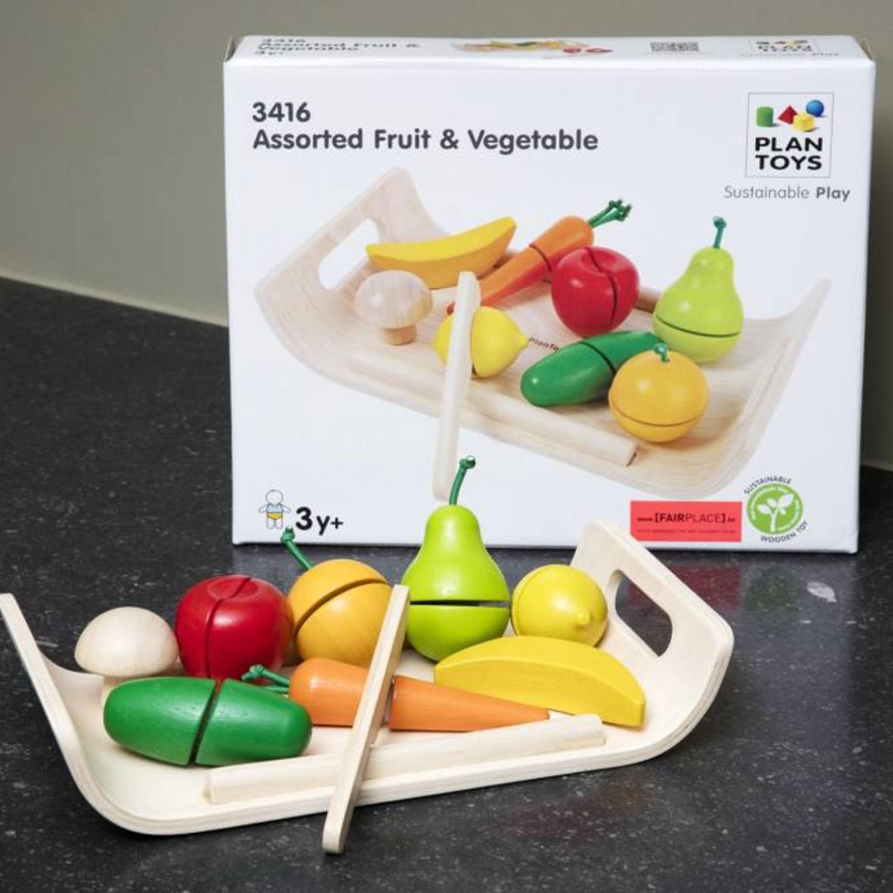 PlanToys Assorted Fruit & Vegetable-toys-roleplay-playfoods-image-2