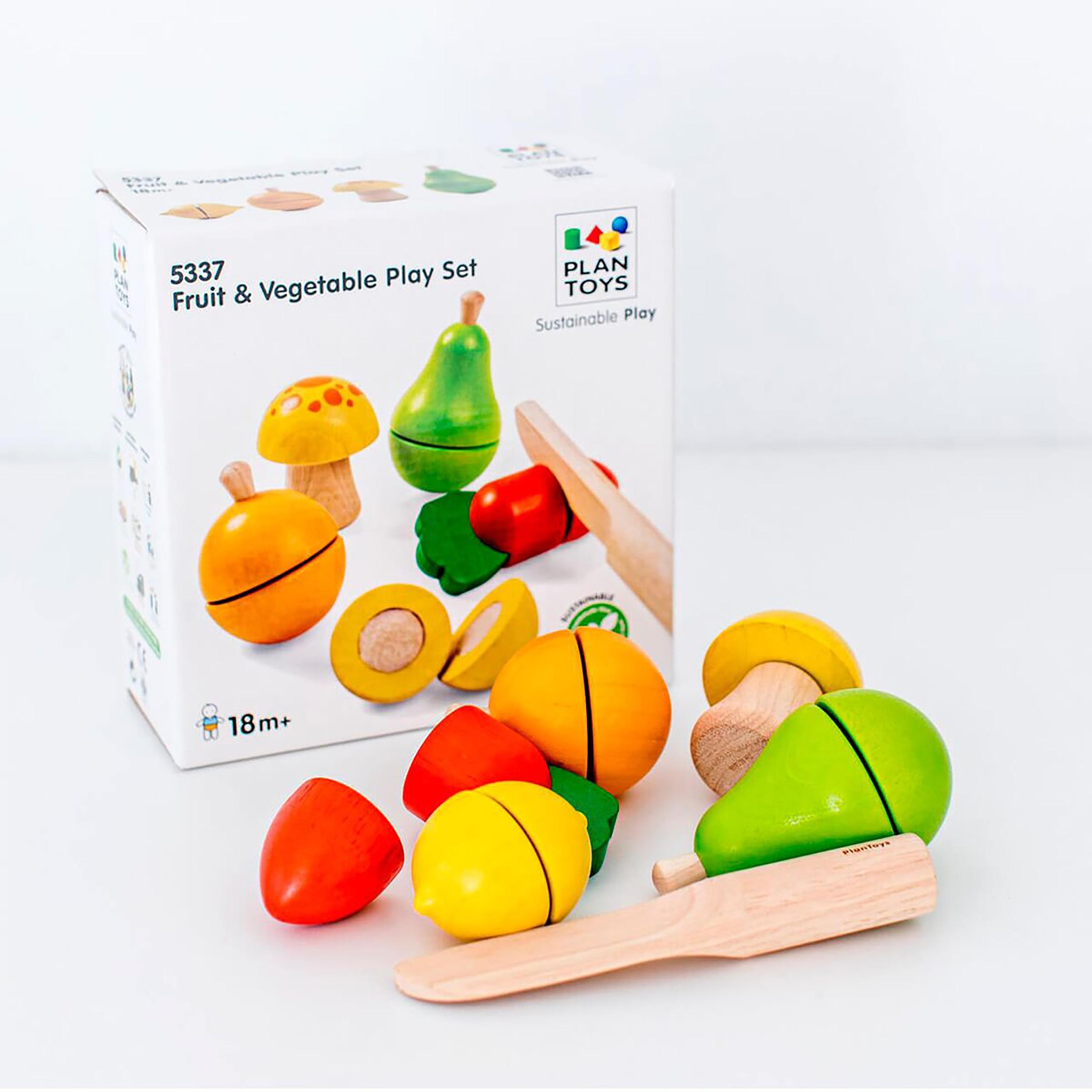 PlanToys Fruit & Vegetable Play Set-toys-roleplay-playfoods-image-1