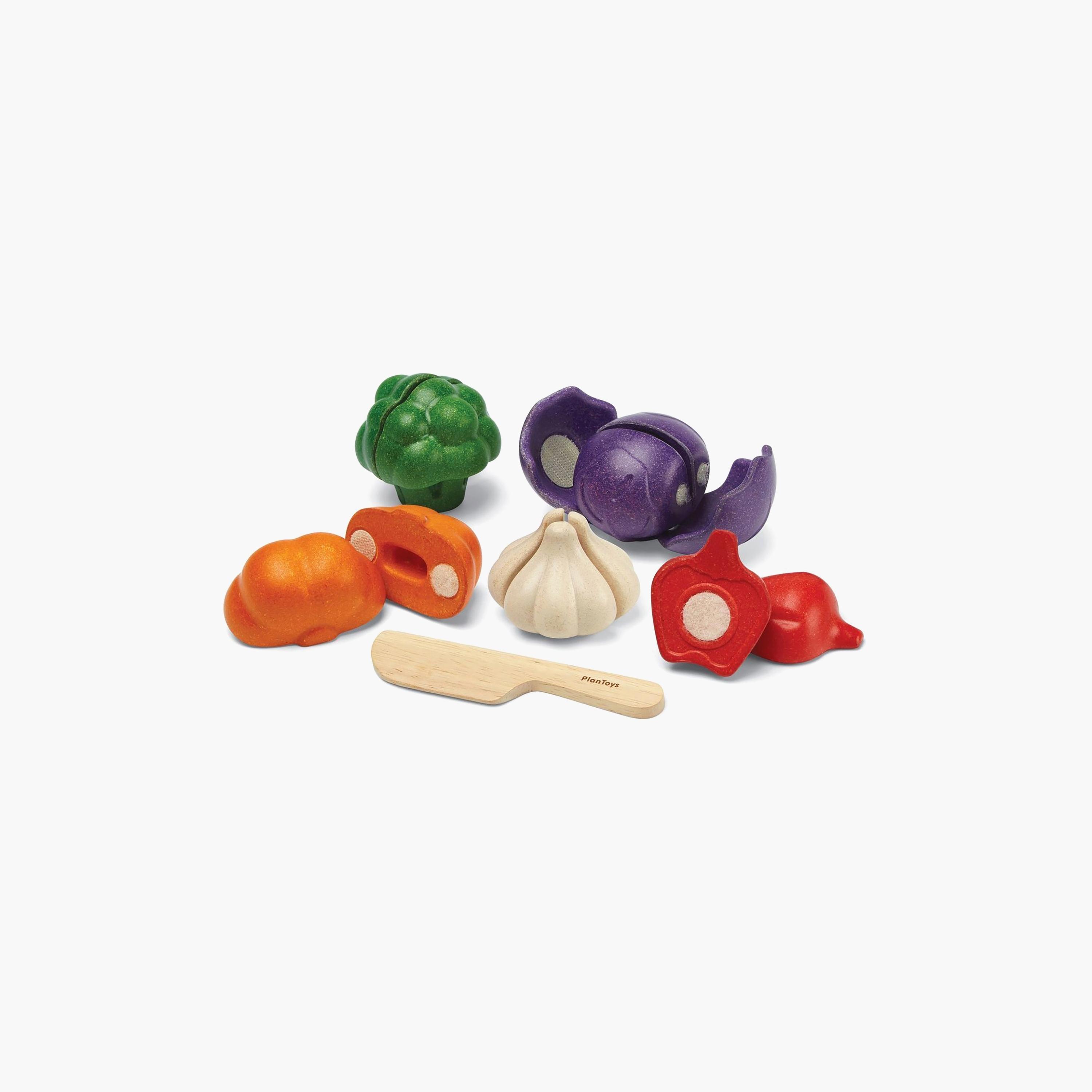 PlanToys 5 Colors Veggie Set-toys-roleplay-playfoods-image-1