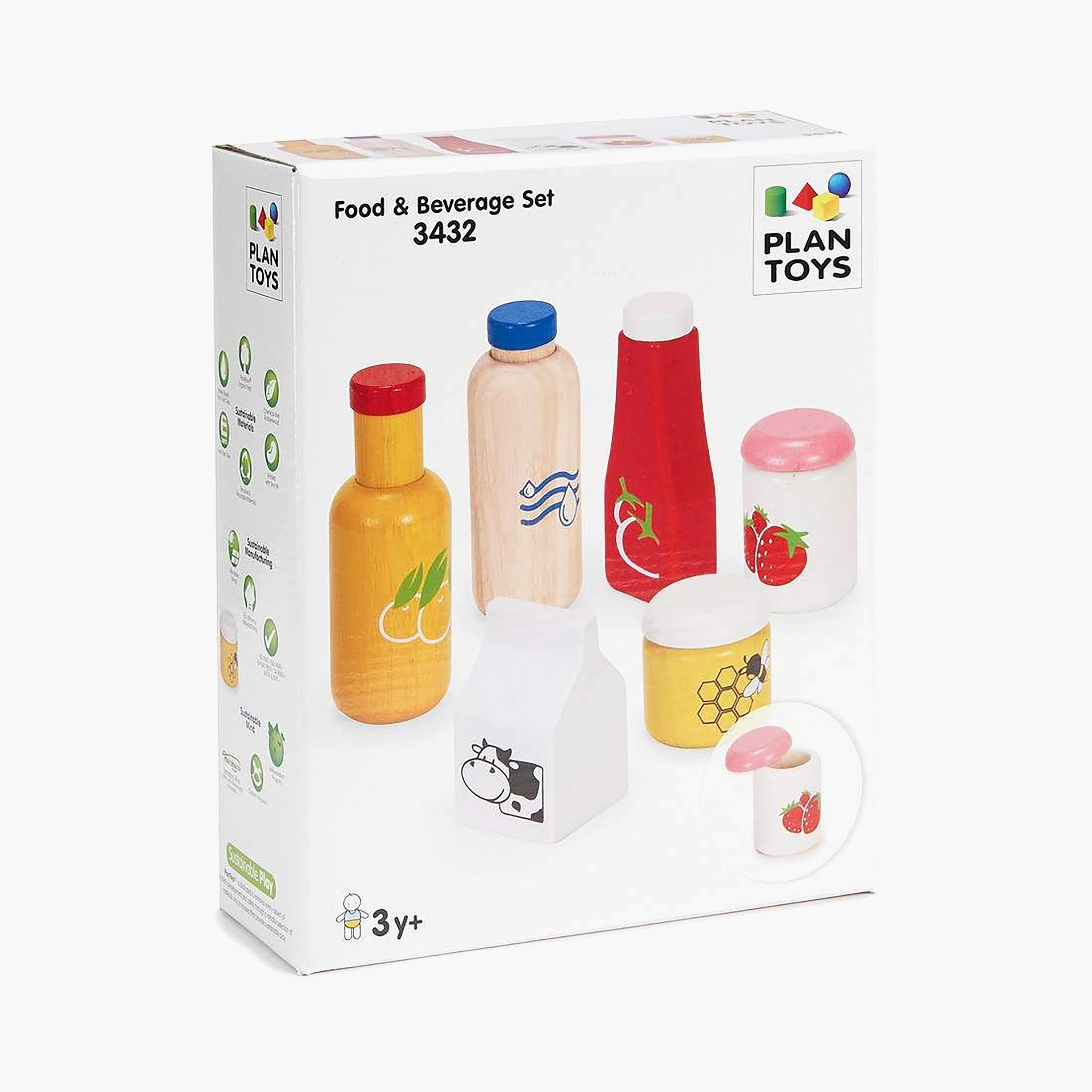 PlanToys Food & Beverage Set-toys-roleplay-playfoods-image-1
