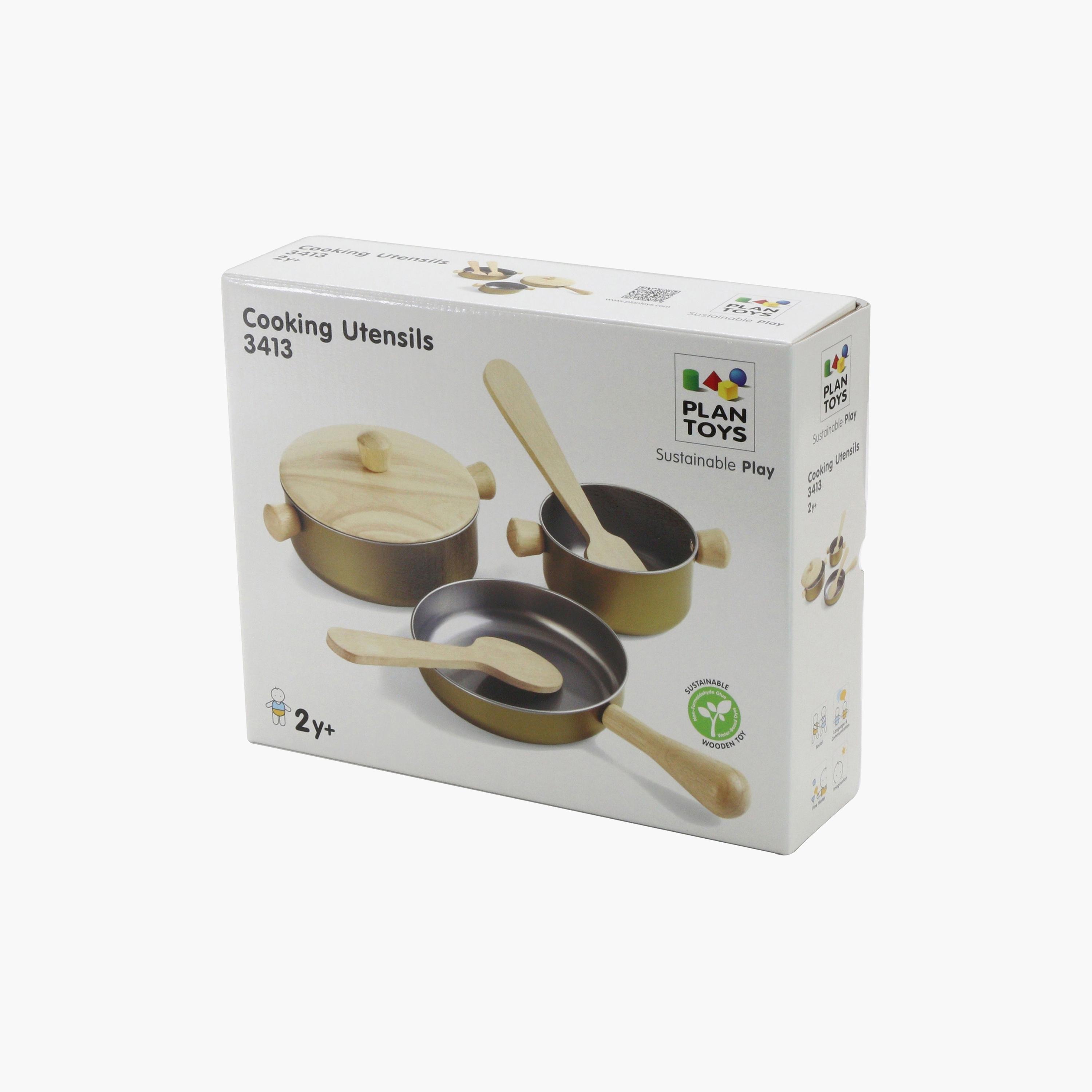 PlanToys Cooking Utensils Set-toys-roleplay-kitchensets-image-3