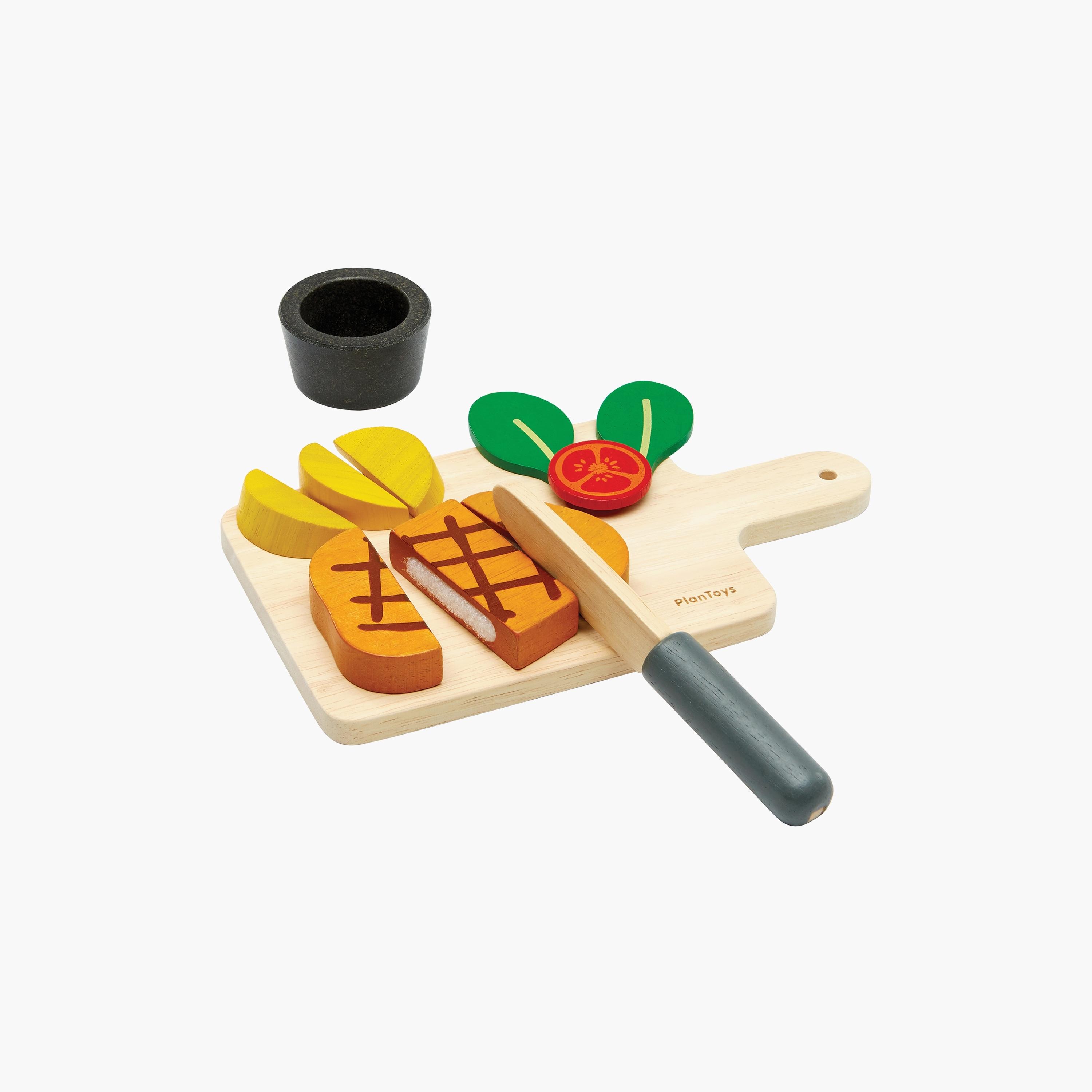   مجموعة شرائح اللحم من بلان تويز-toys-roleplay-playfoods-image-1