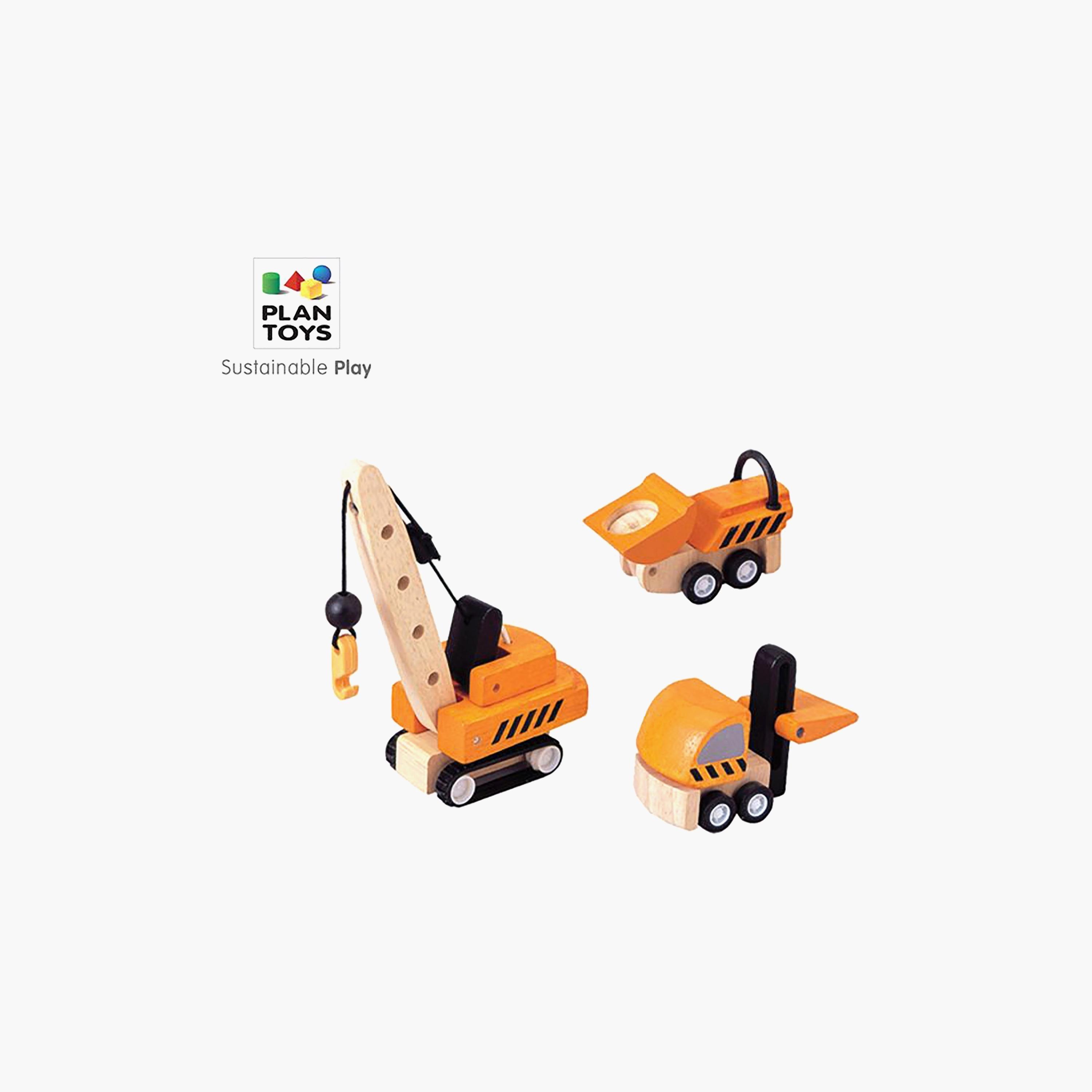 شاحنات بناء 3 قطع من بلان تويز-toys-playvehicles-vehicleplaysets-image-1