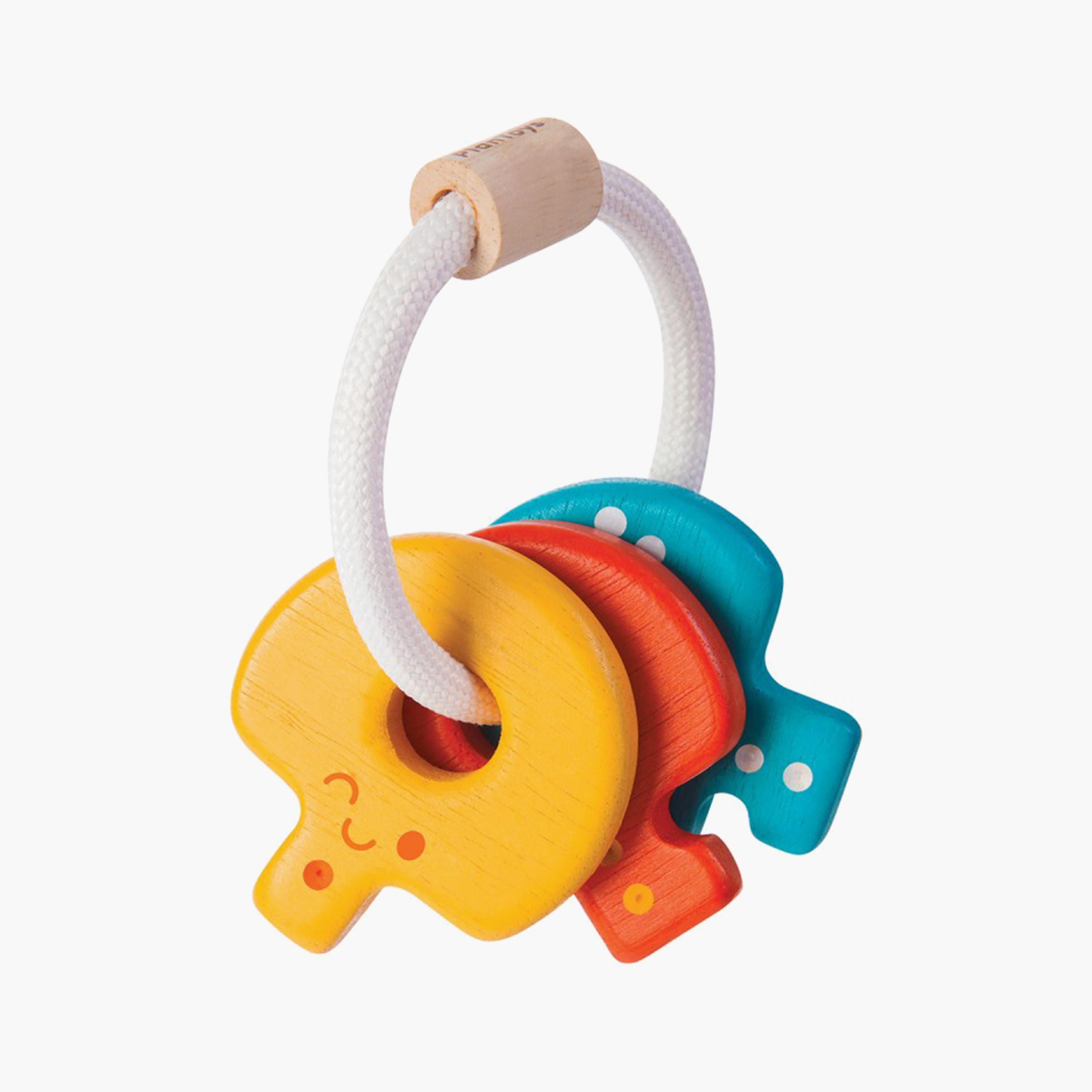 Plan Toys Baby Key Rattle, Multicolor-toys-babyandtoddlertoys-rattlesandteethers-image-2