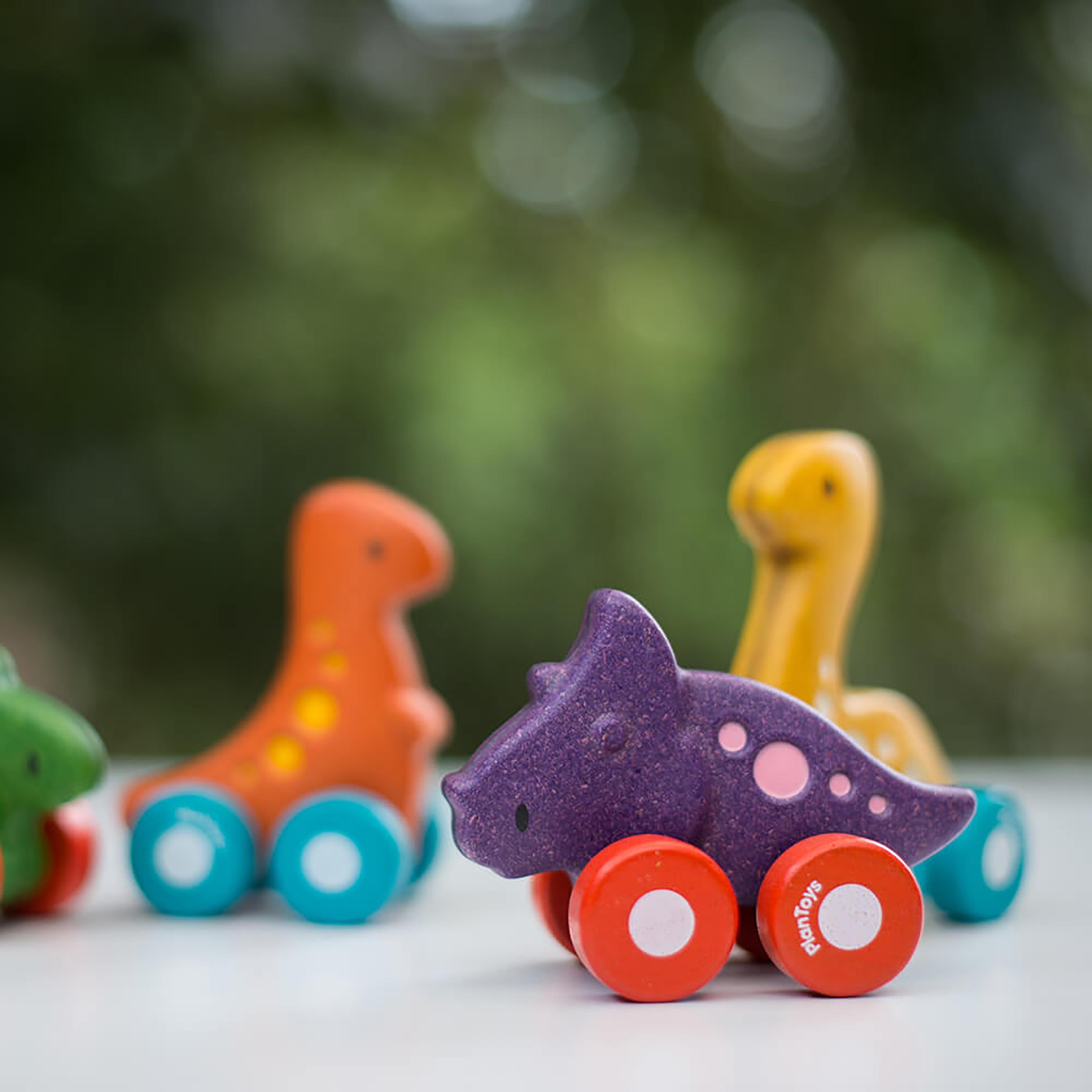 Plan Toys Dino Car, Trio-toys-babyandtoddlertoys-learningtoys-image-4