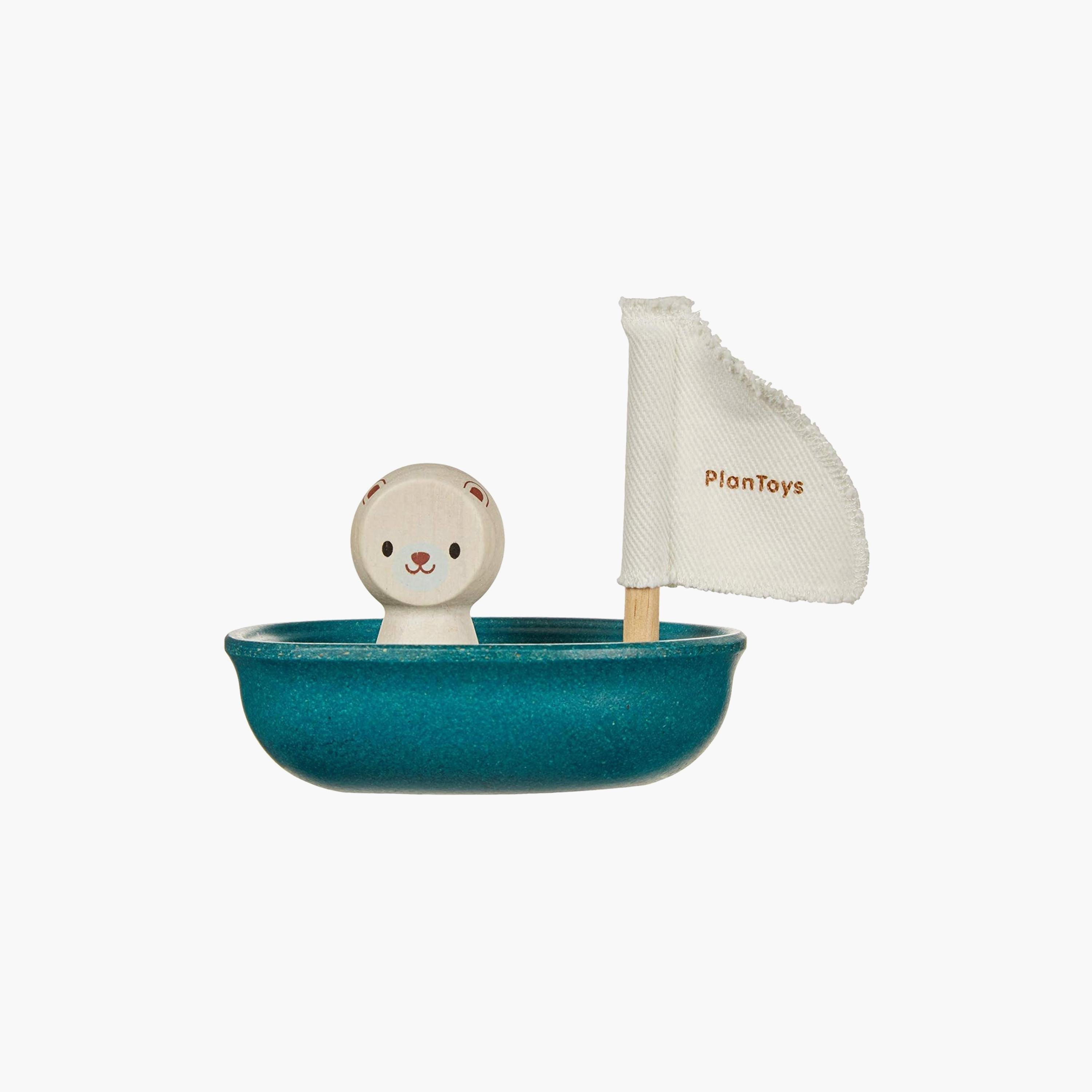Plan Toys Sailing Boat, Polar Bear-toys-babyandtoddlertoys-bathtoys-image-3