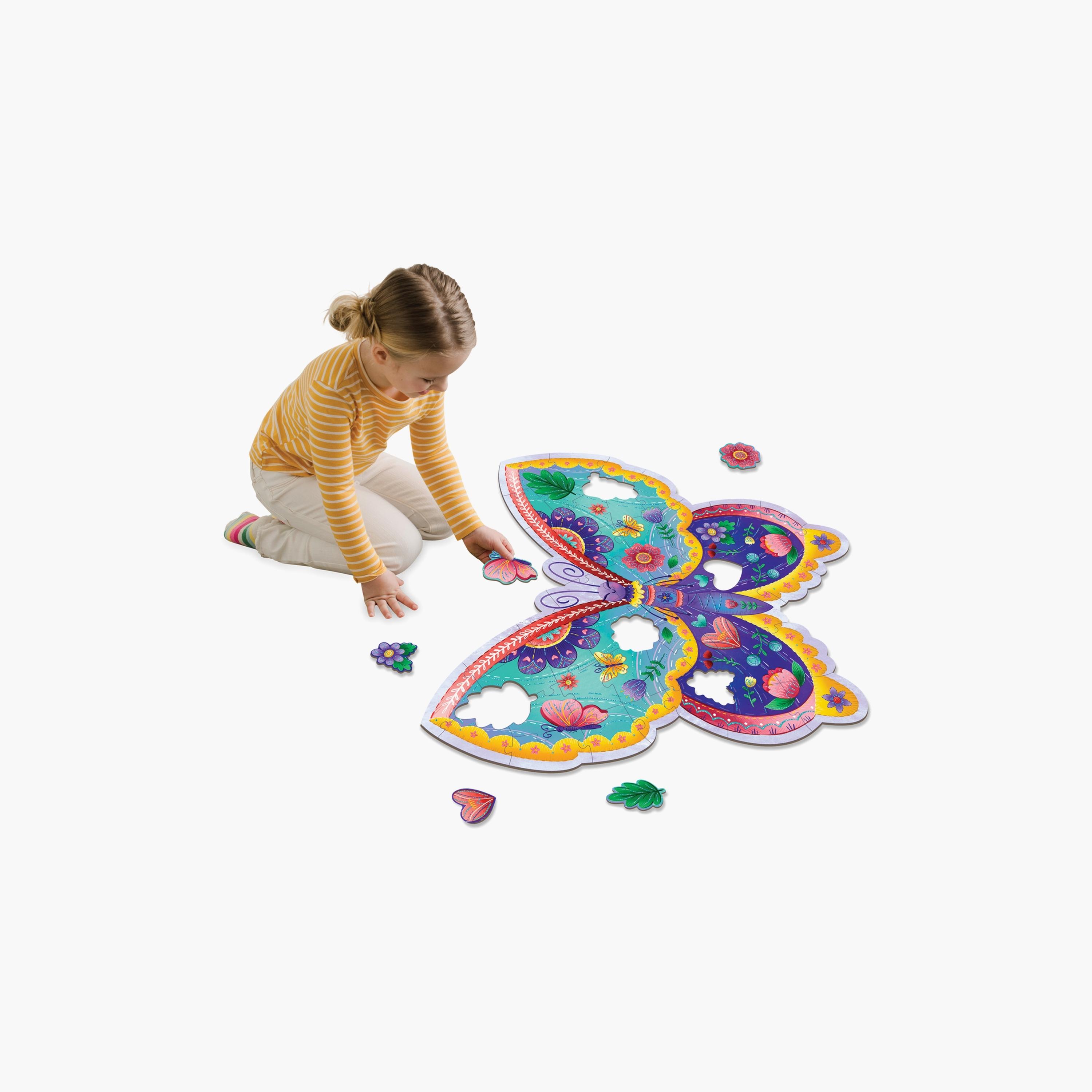 Peaceable Kingdom Butterfly Floor Puzzle-toys-indoortoys-puzzles-image-1